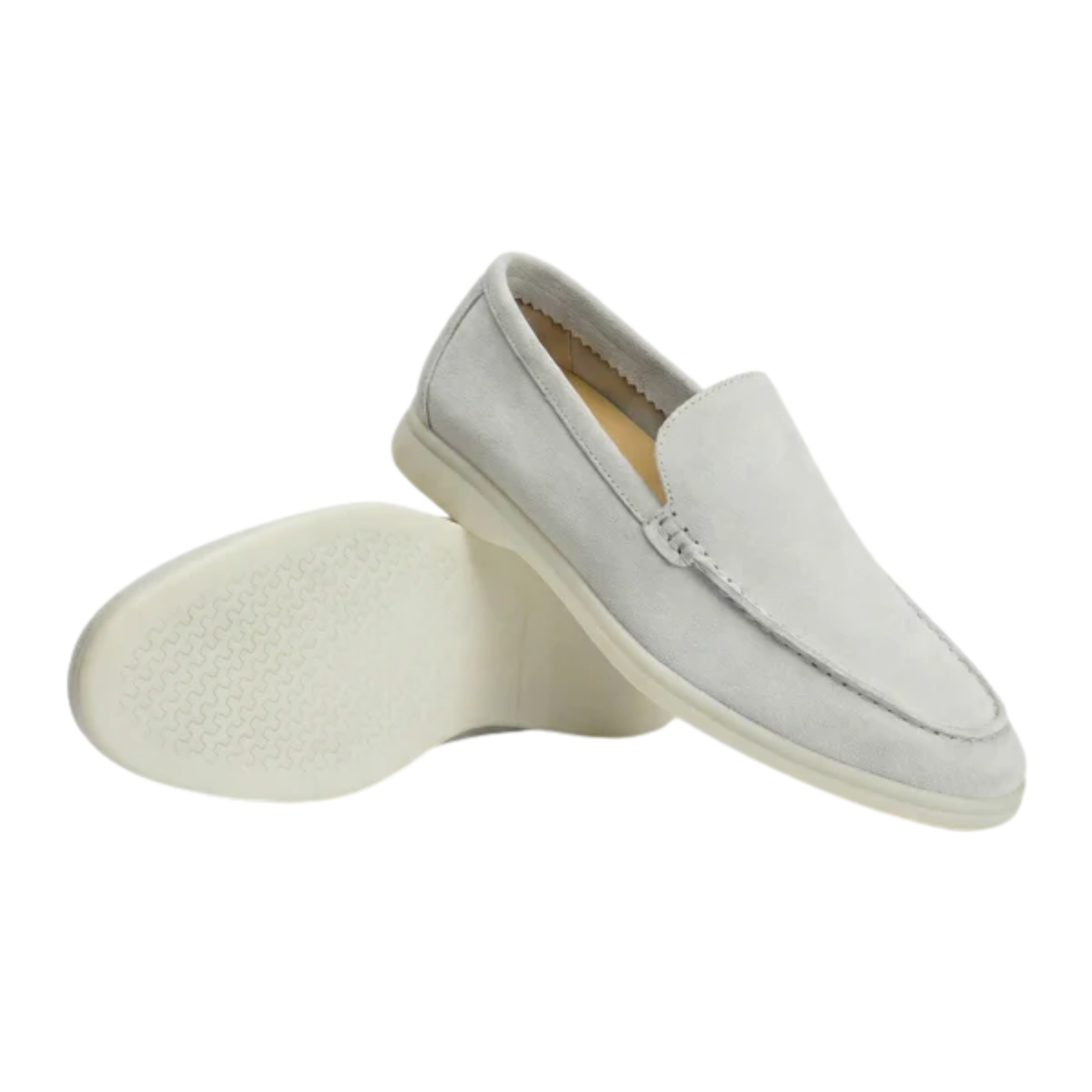 Men's suede loafers — flexible lightweight sole — office and daily wear
