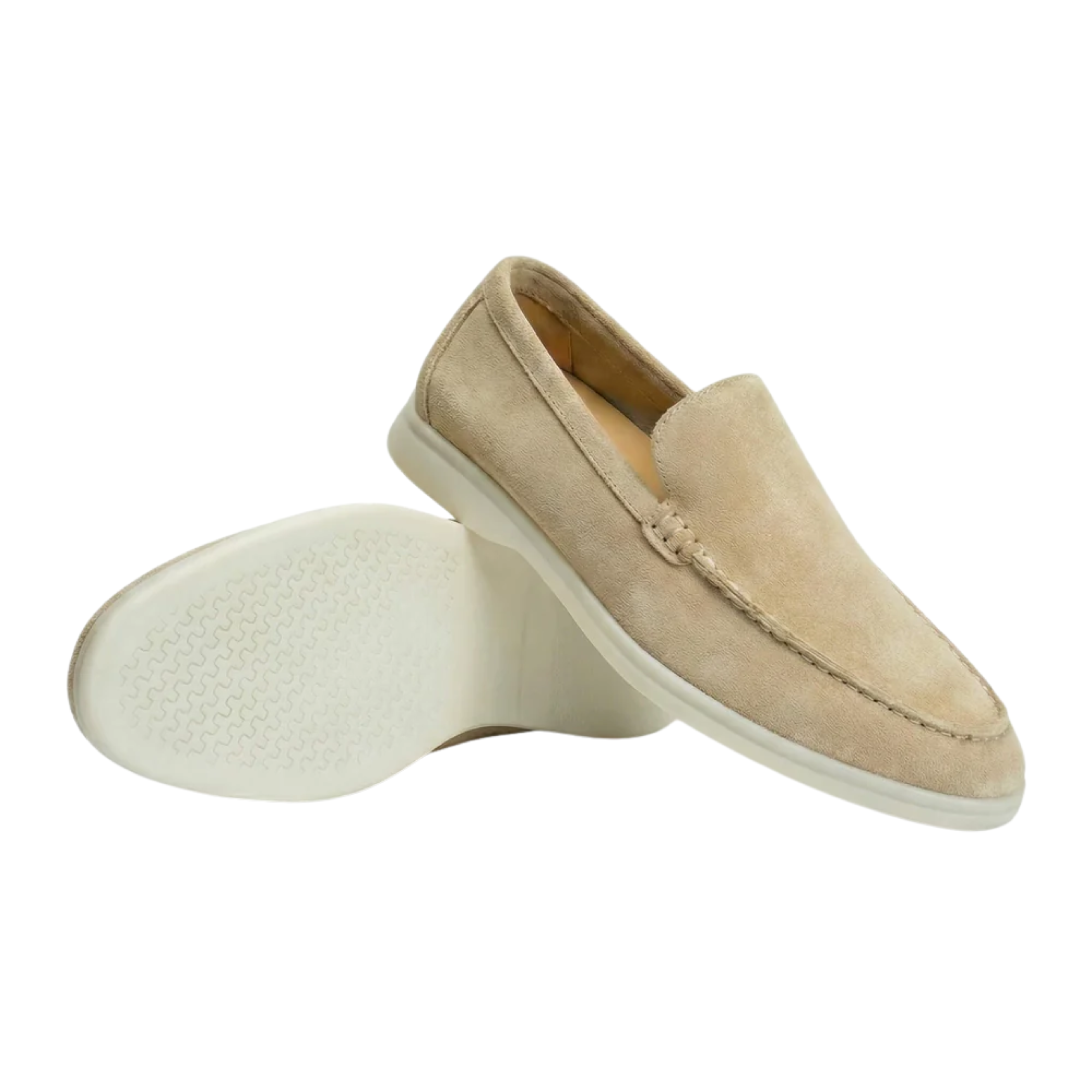 Men's suede loafers — flexible lightweight sole — office and daily wear