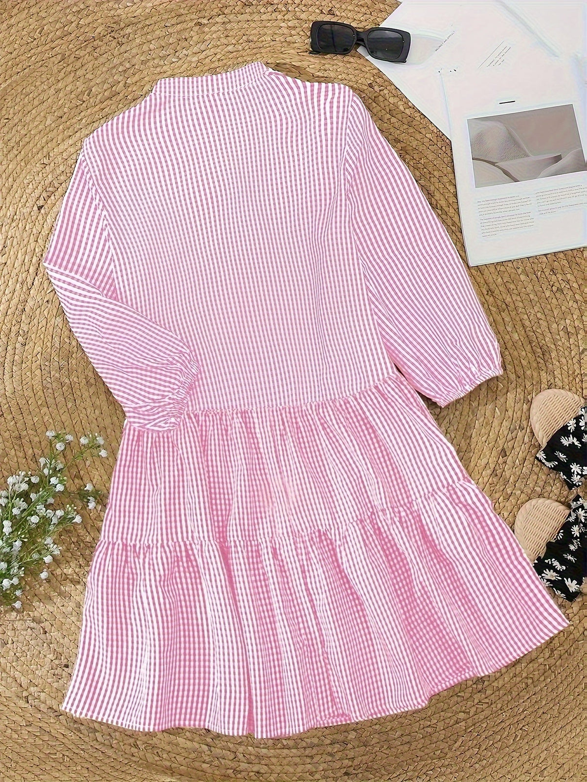 Cotton Tiered Shirt Dress