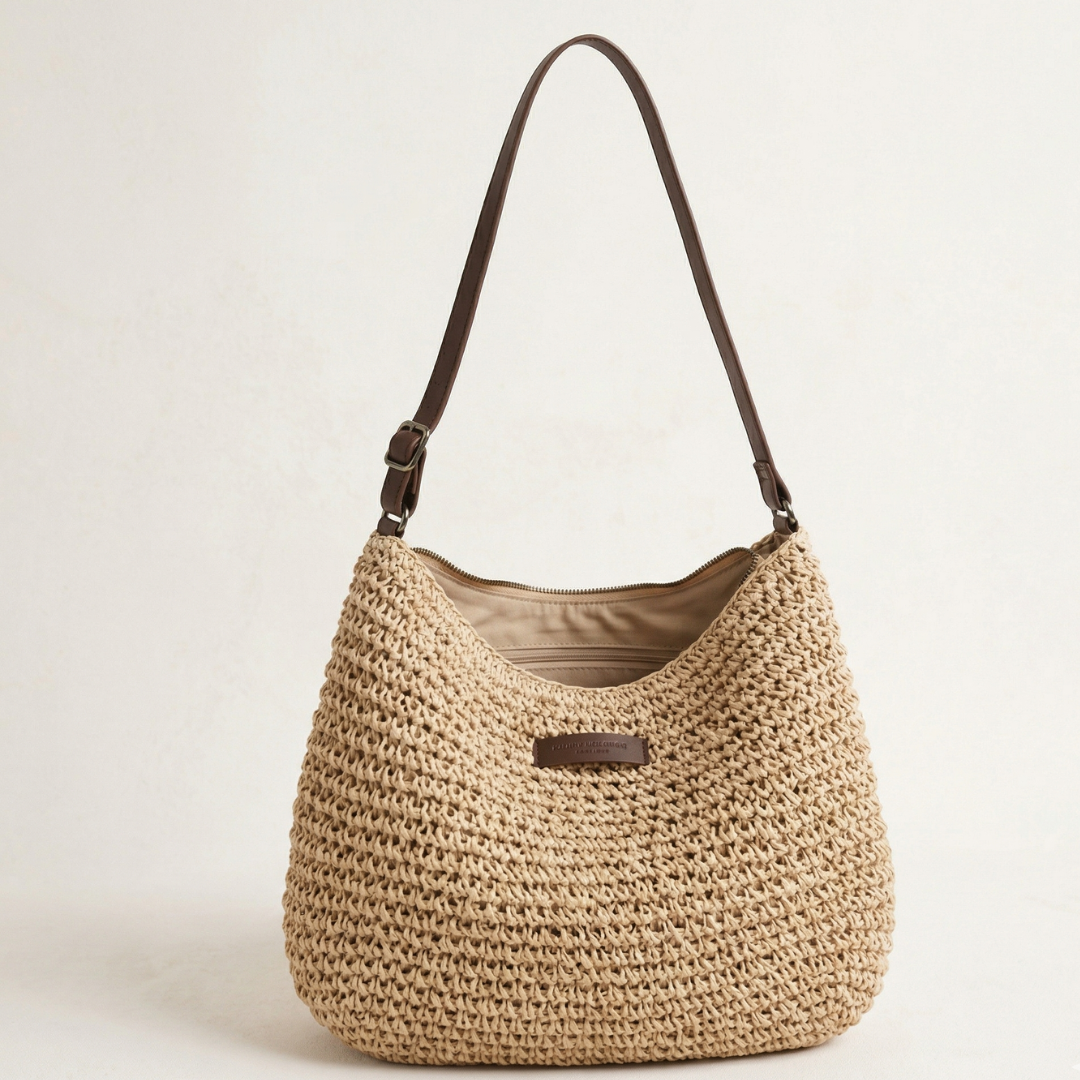 Woven Straw Crossbody Shoulder Bag