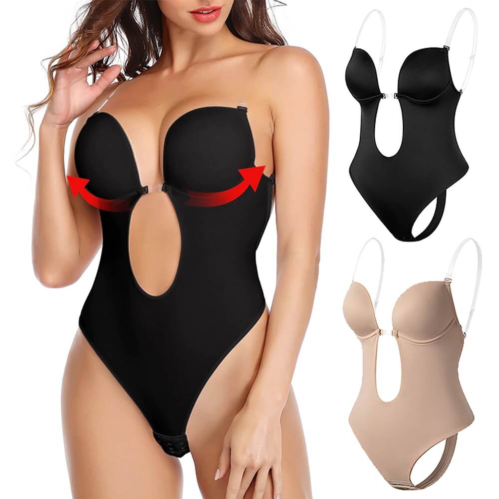 Women's Backless Deep V Shaping Bodysuit