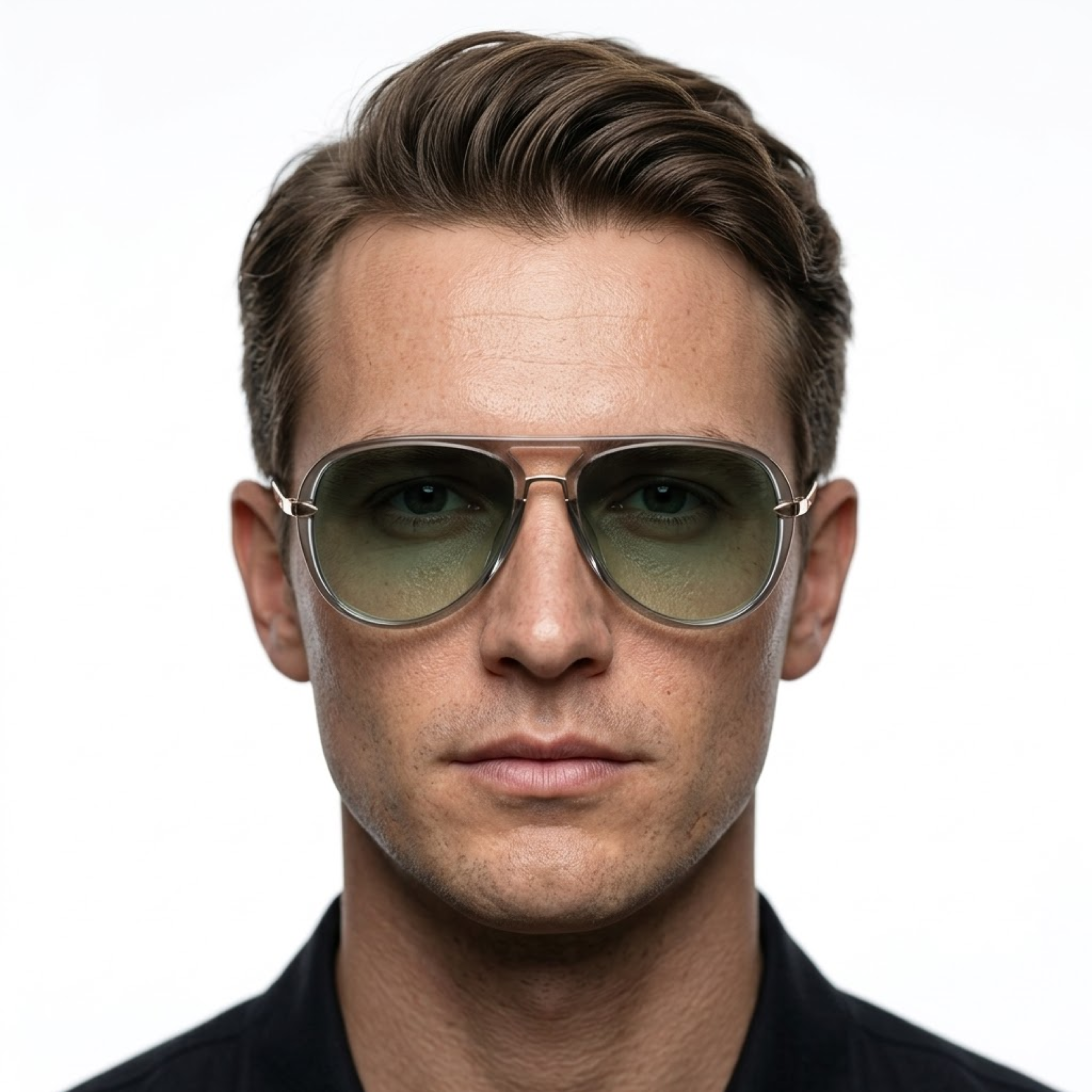 Unisex Pilot Sunglasses UV400 Protection Double Bridge Fashion Aviator Shades