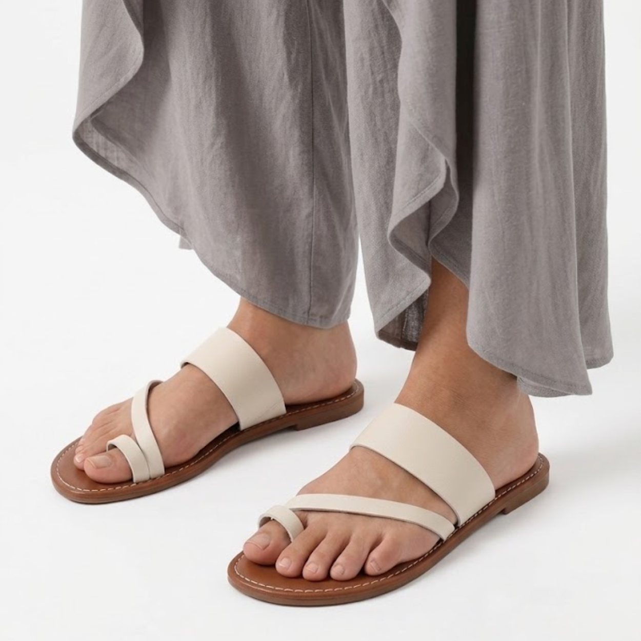 Women's summer slides — buckled open toe sandals — travel beach footwear