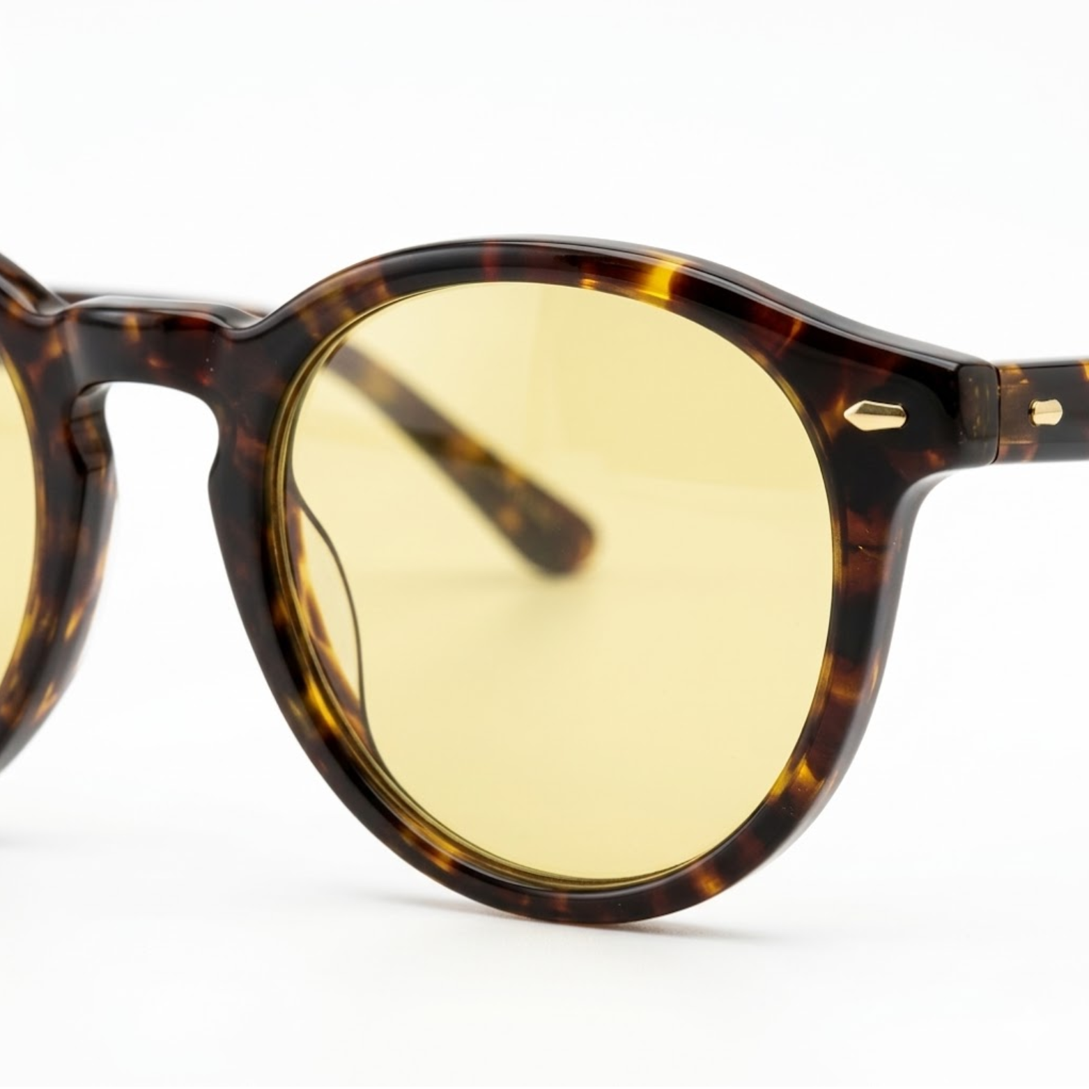 Polarized Retro Round Sunglasses Unisex Acetate Frame UV400 Protection Sun Shades