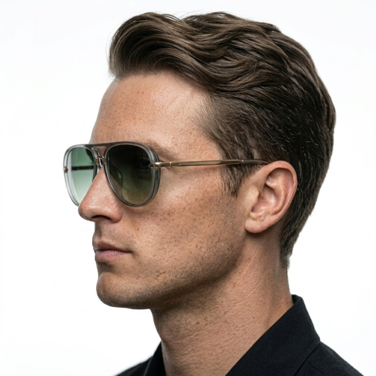 Unisex Pilot Sunglasses UV400 Protection Double Bridge Fashion Aviator Shades