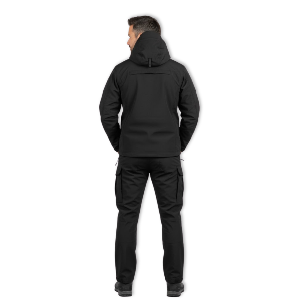 Men Outdoor Soft Shell Tactical Jackets Sets Fleece Cargo Pant