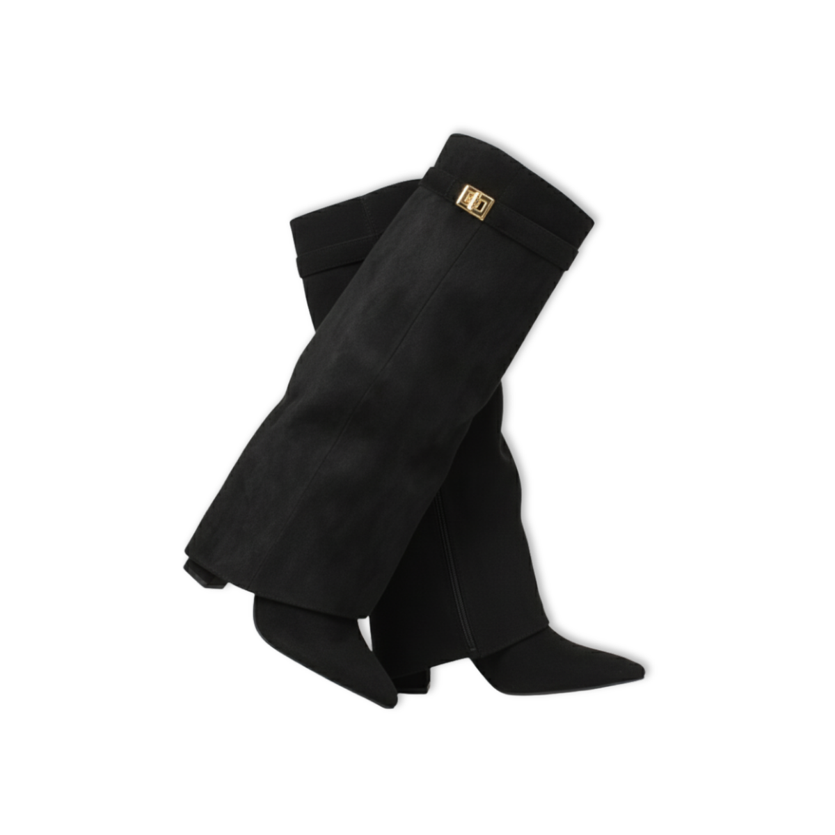 Knee High Women's Boots Pointed Toe Thick High Heel