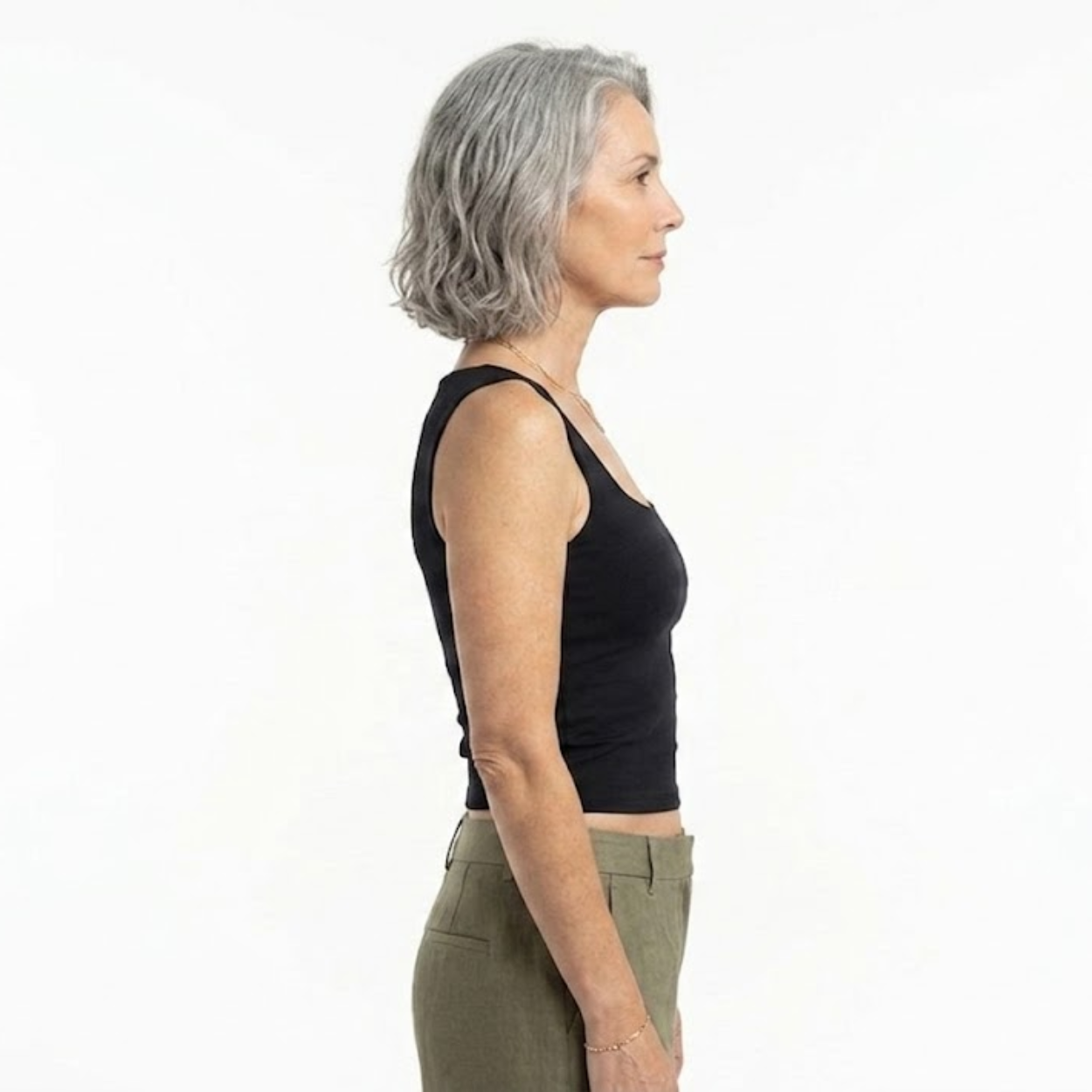 Sleeveless crop top for women featuring classic full back tank style