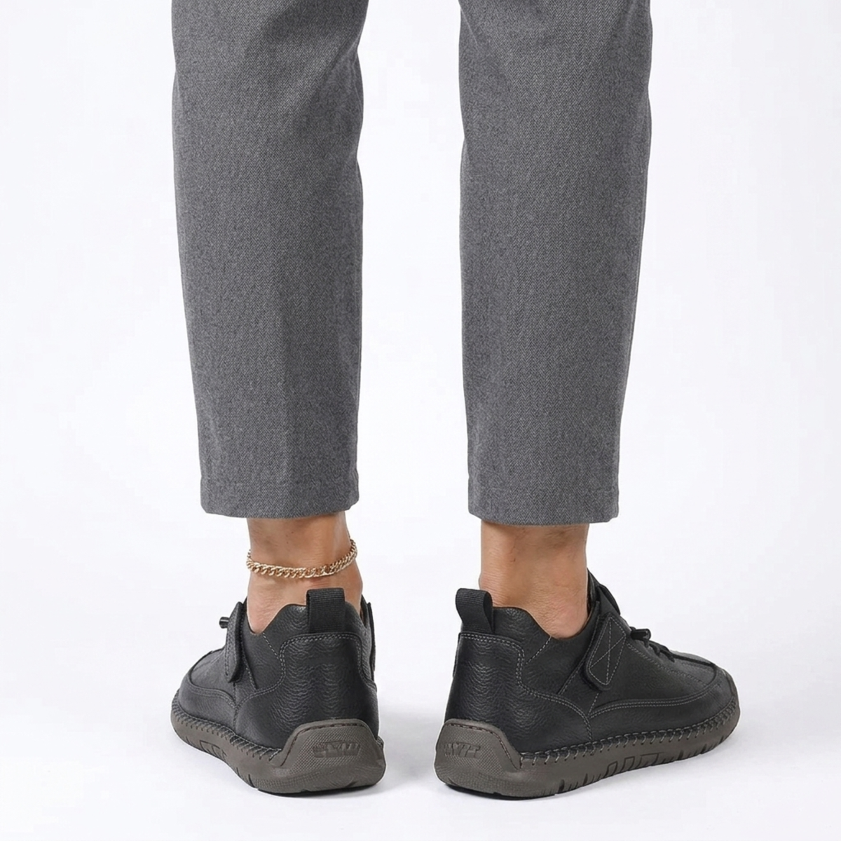 Women's sneakers — textured lace-up cushioned sole — casual daily