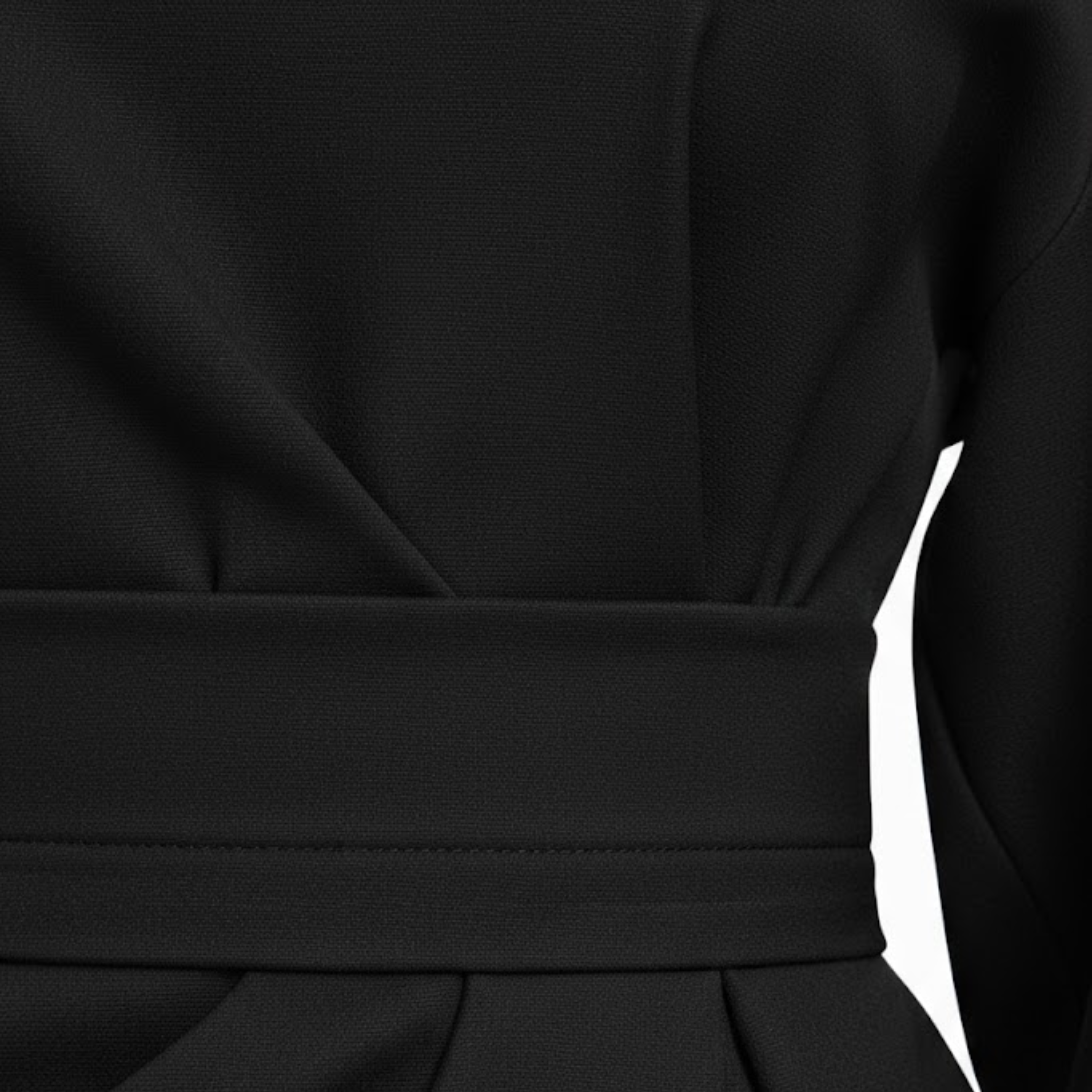 High-Waist A-Line Midi Dress with Batwing Kimono Sleeves and Wrap Front