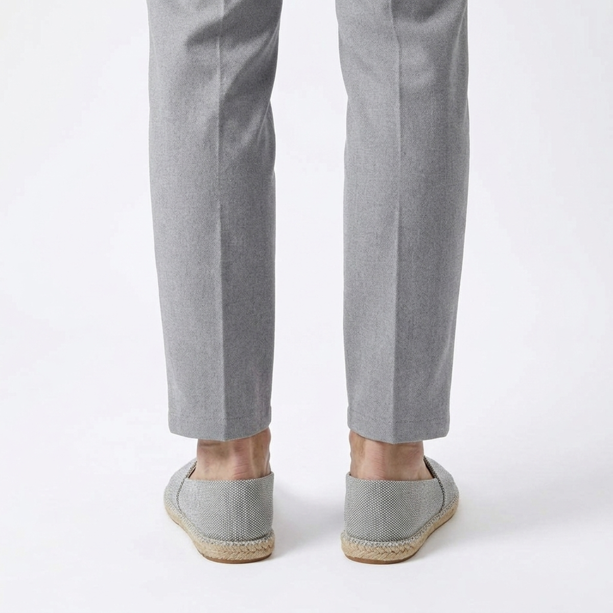 Men's linen espadrilles — canvas slip-on loafers — beach vacation