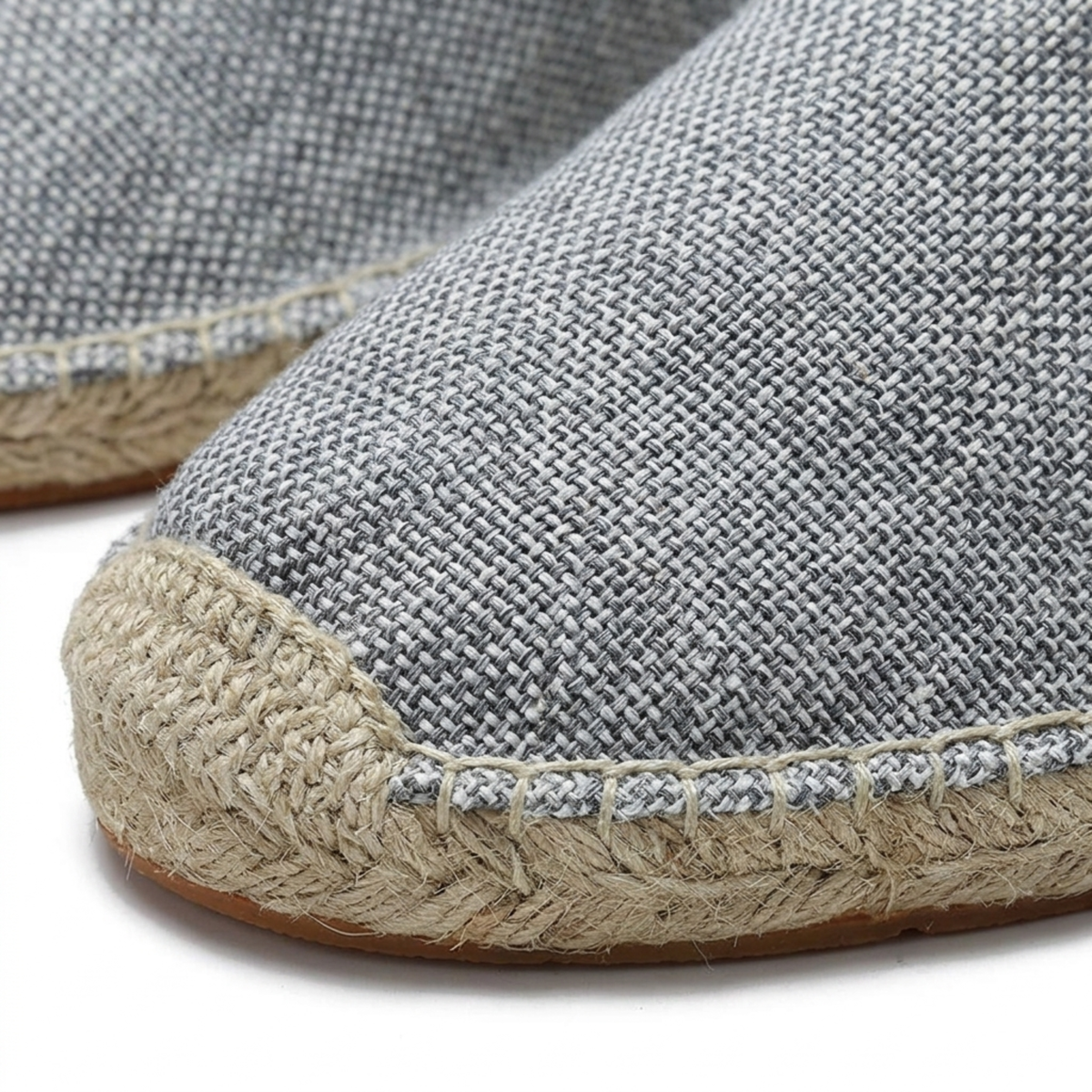 Men's linen espadrilles — canvas slip-on loafers — beach vacation
