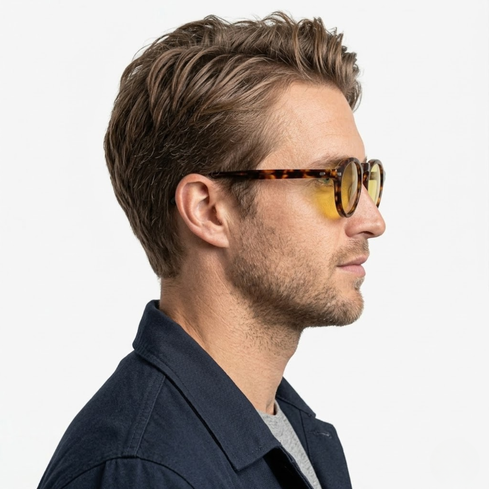 Polarized Retro Round Sunglasses Unisex Acetate Frame UV400 Protection Sun Shades