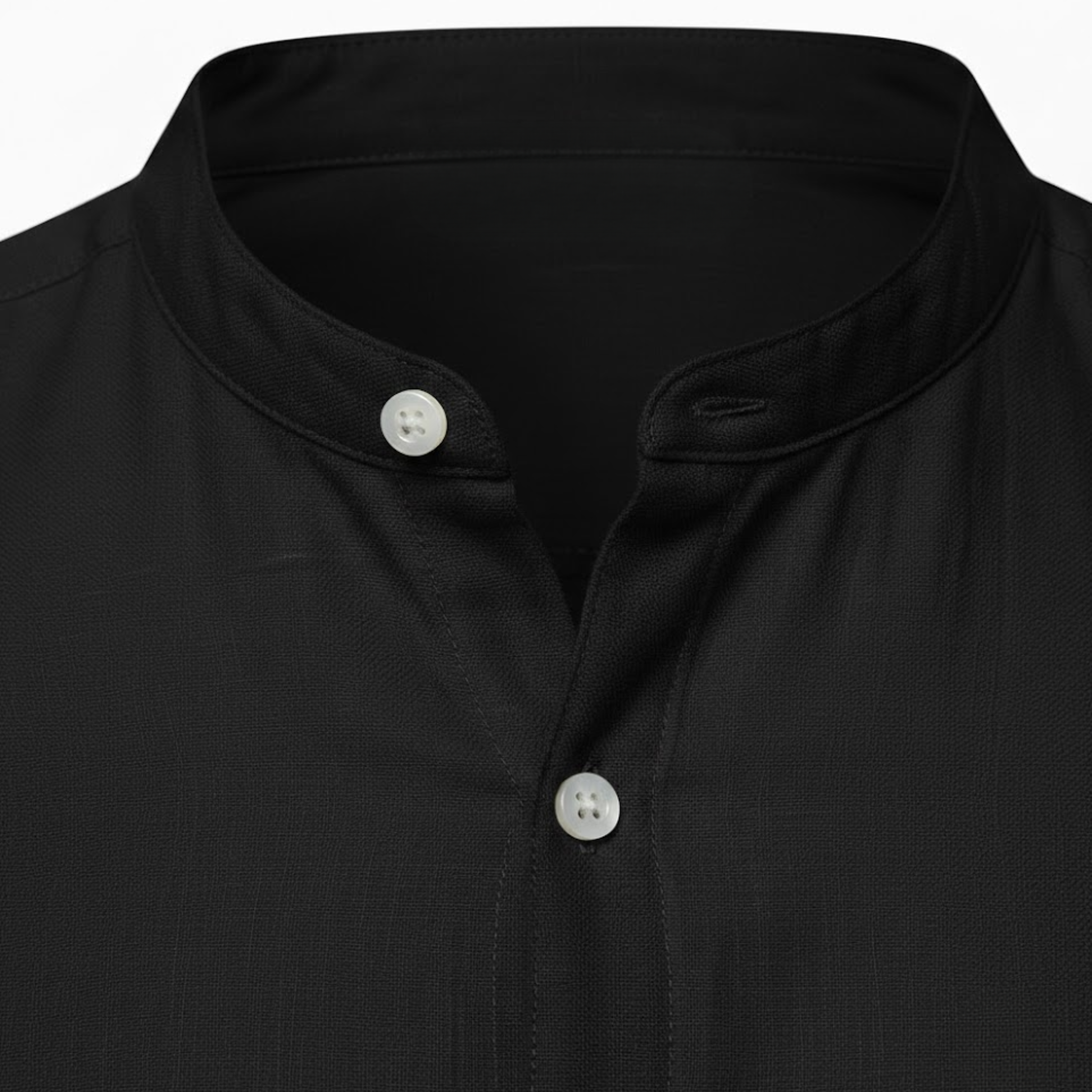 Men's Cotton Linen Henley Shirt Long Sleeve Slim Fit Single Breasted Casual Beach Top