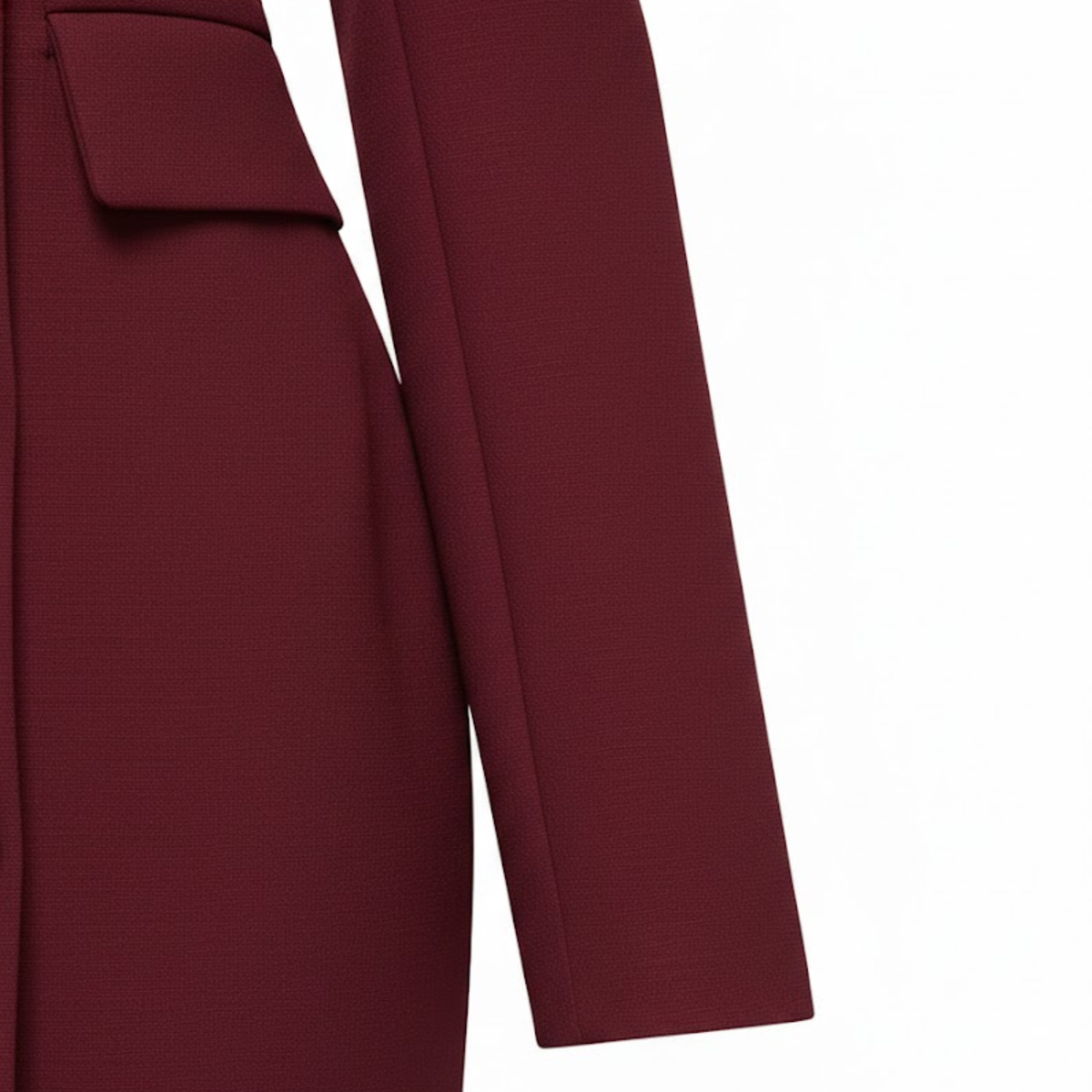 Women's Blazer Dress Knee-Length Pencil Silhouette with Lapel Collar and Buttons