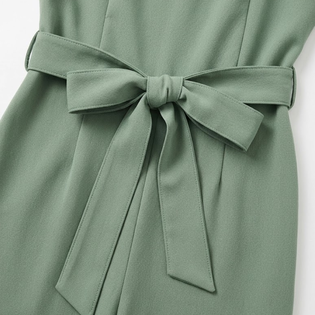 Wide Leg Jumpsuit for Women with Belted Waist and Short Kimono Sleeves