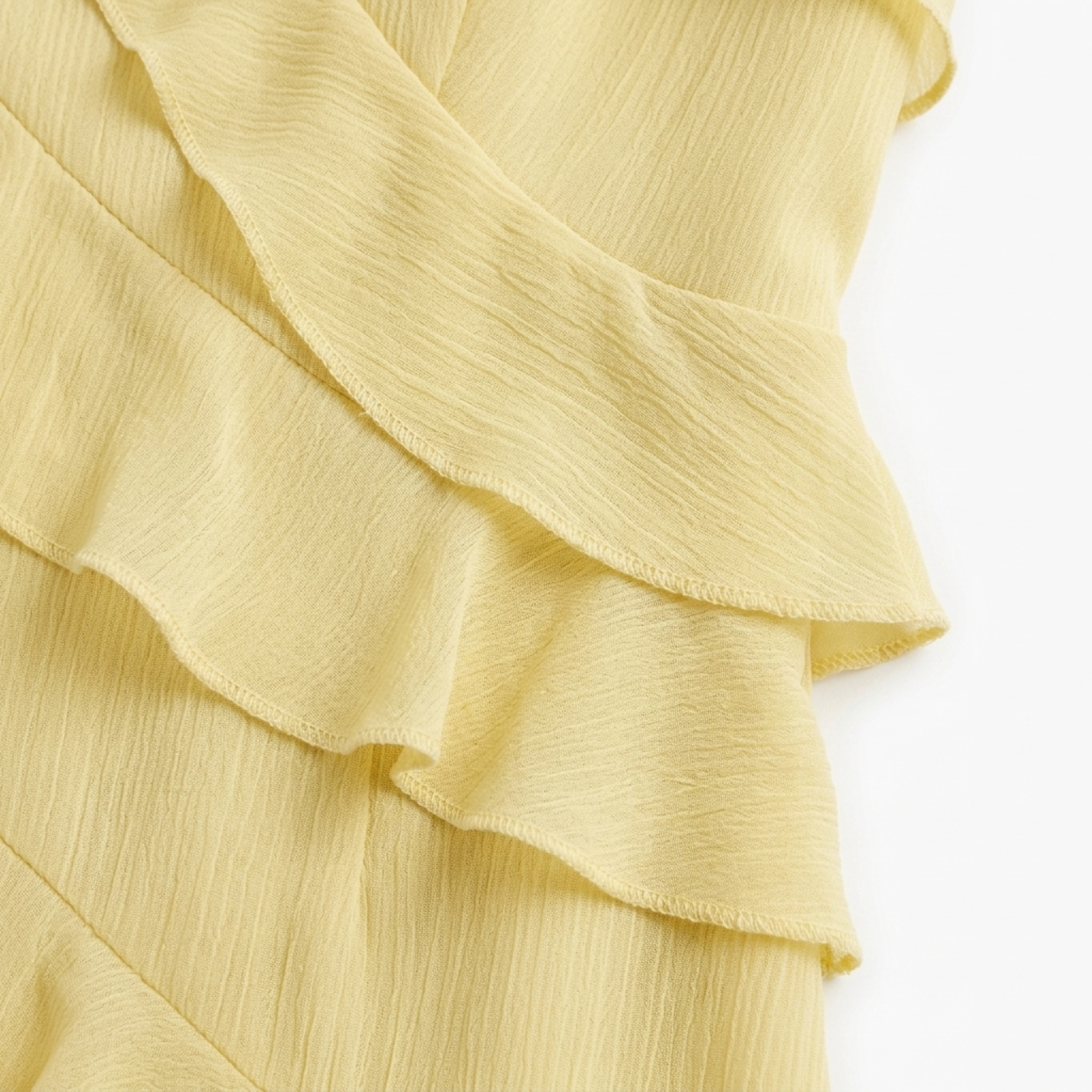 Women's ruffle maxi dress — halter neck tiered evening gown — wedding guest