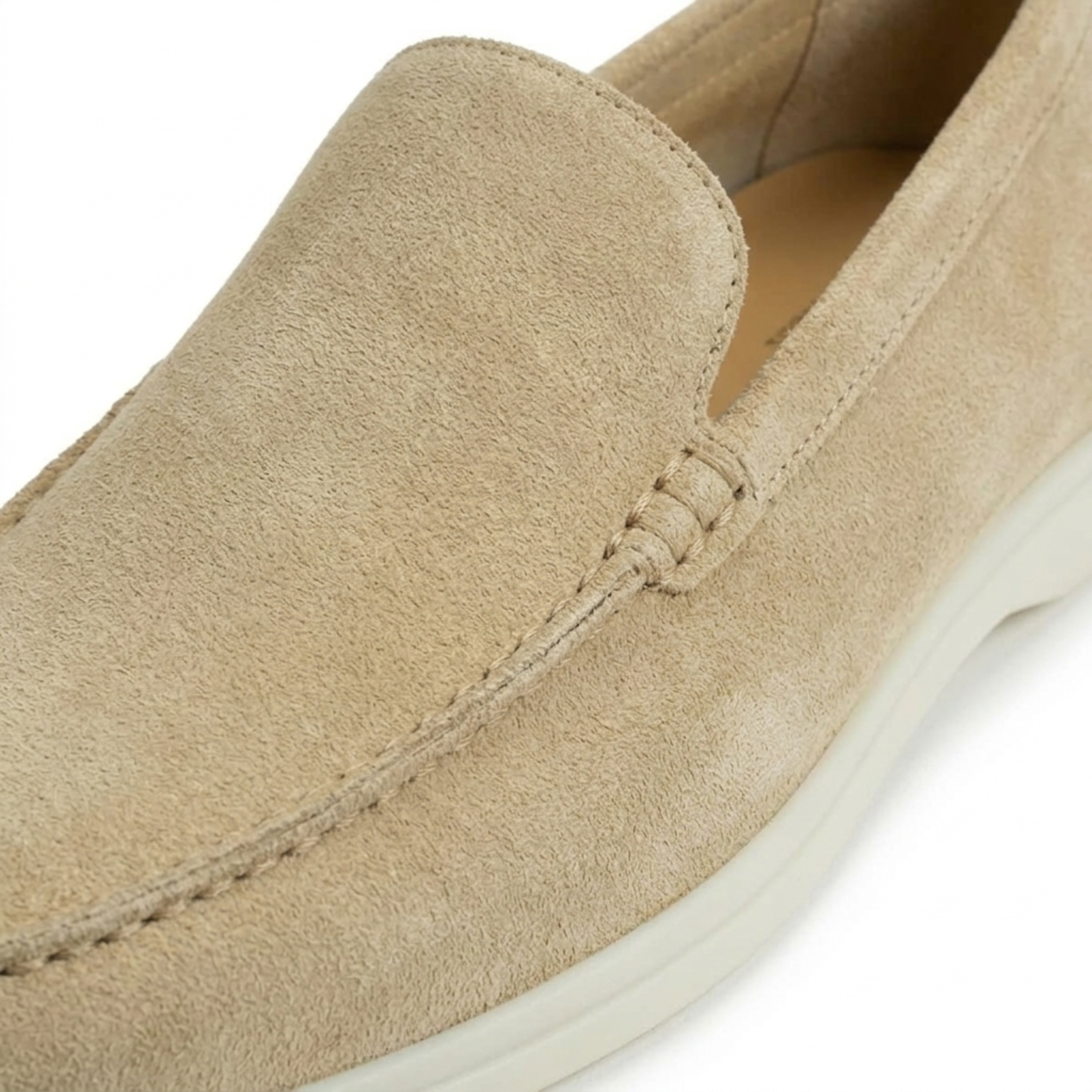 Men's suede loafers — flexible lightweight sole — office and daily wear
