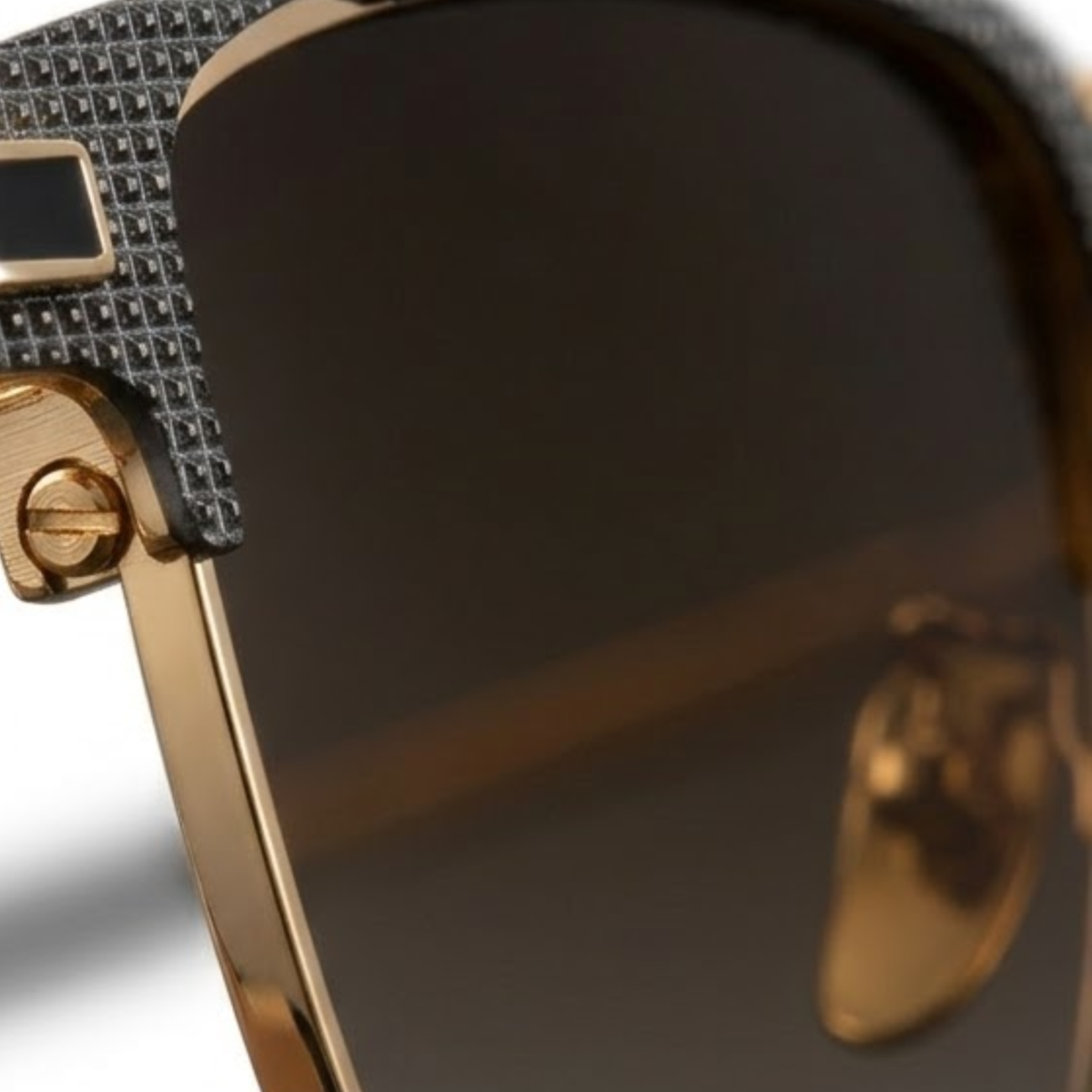 Half Frame Square Sunglasses Titanium Metal Polarized Luxury Designer Shades Unisex