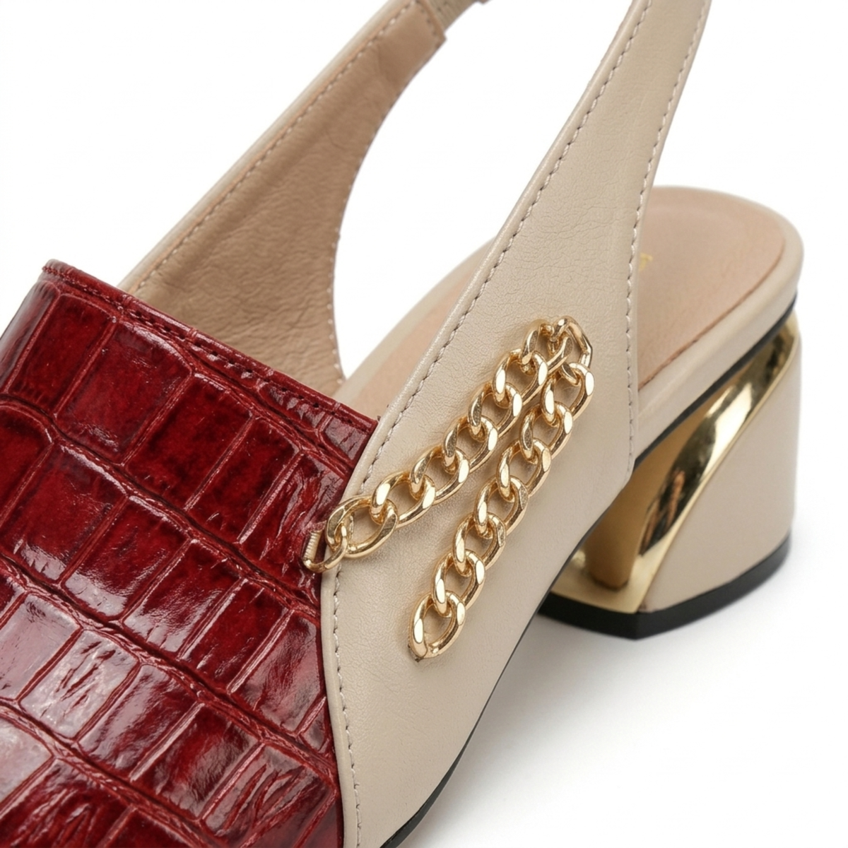 Women's open-toe sandals — slingback with block heel — everyday comfort