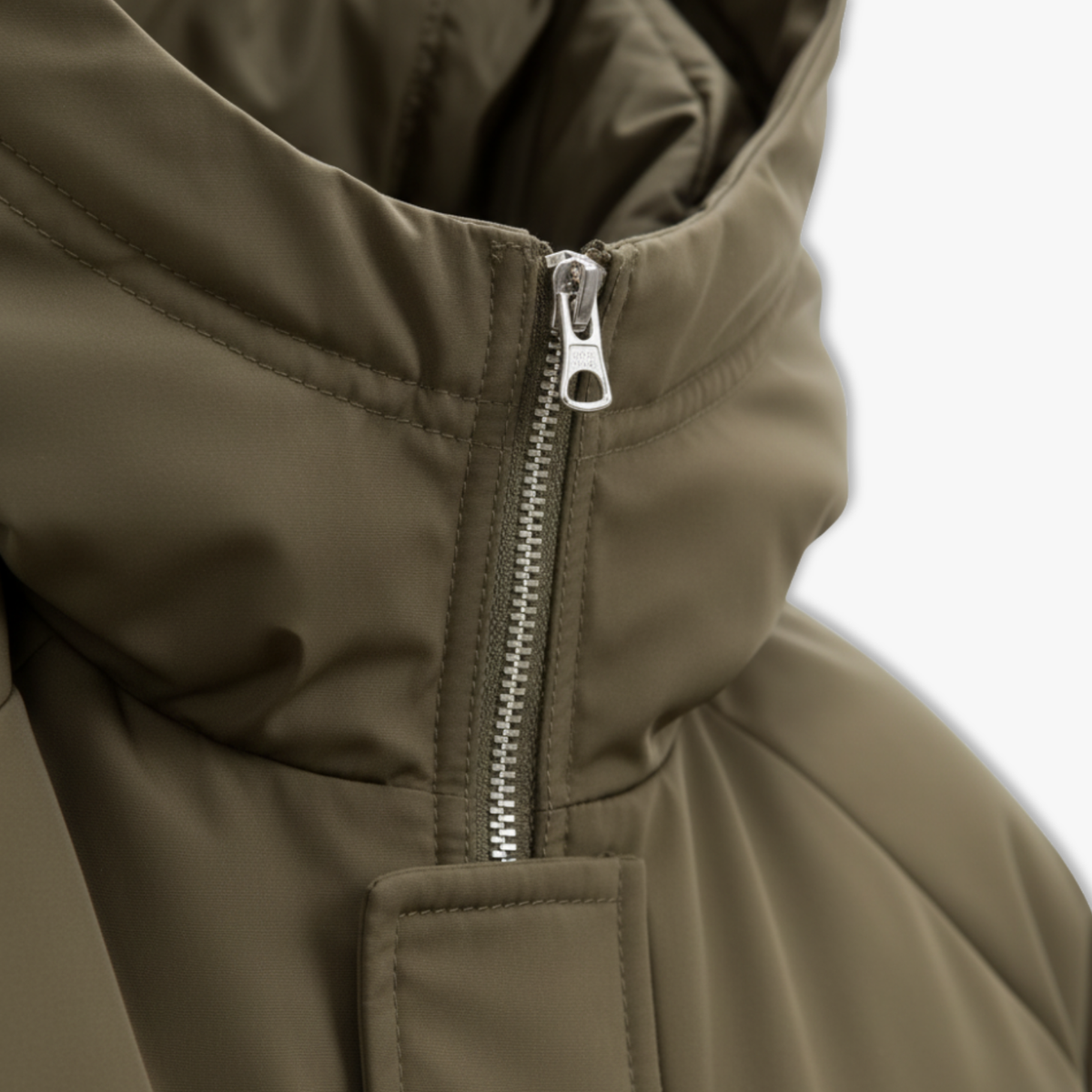 Trendy Men's Hooded Mid-Length Windbreaker Winter Korean Style