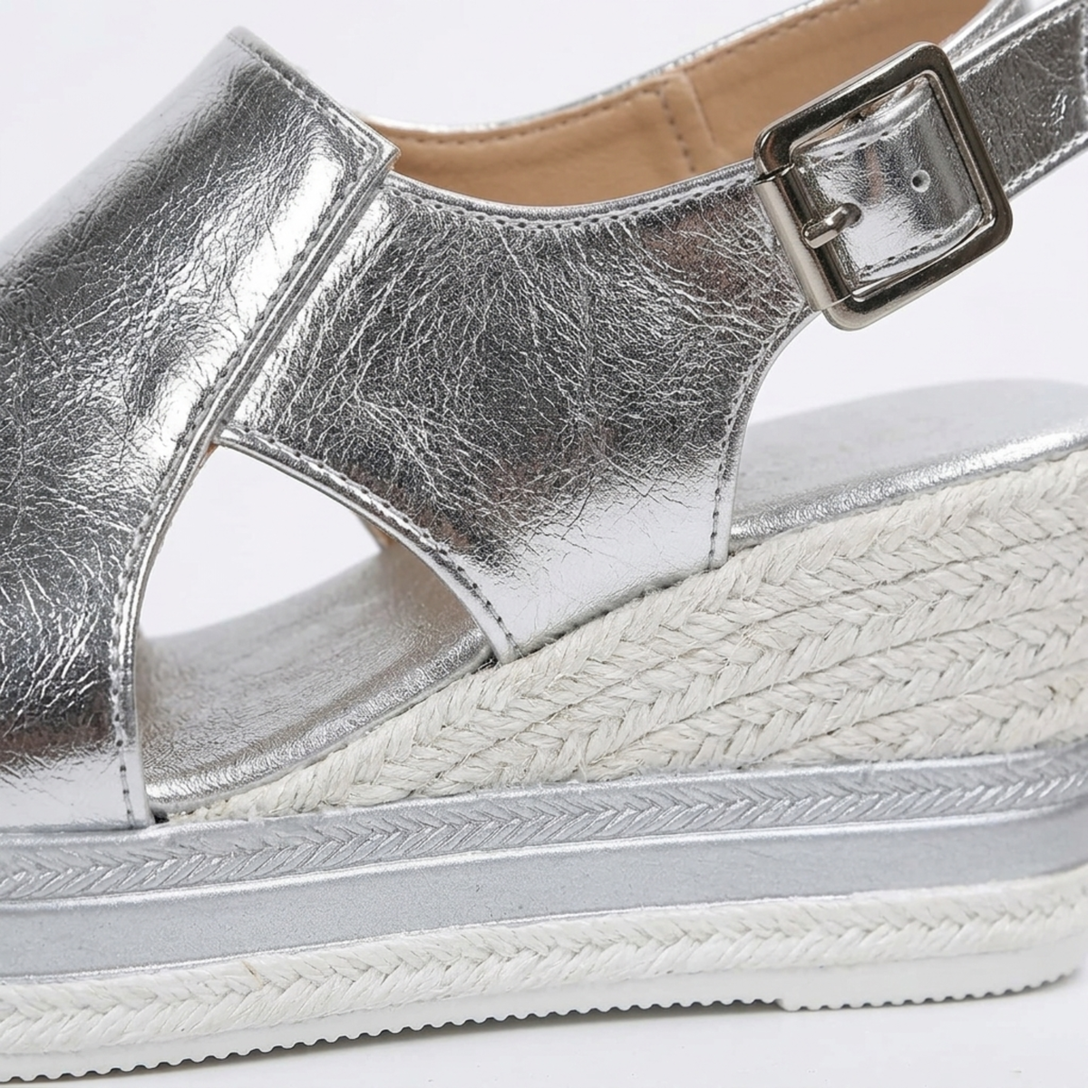 Women's wedge sandals — open toe with ankle strap — daily walking