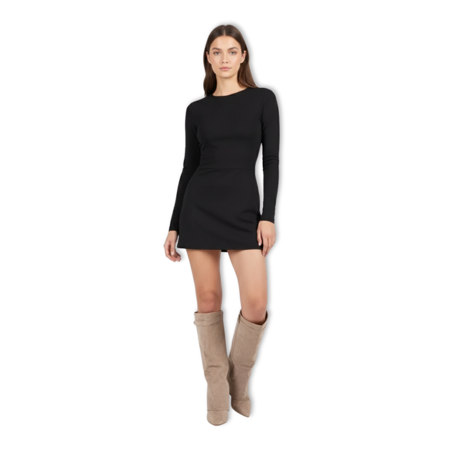 Knee High Women's Boots Pointed Toe Thick High Heel