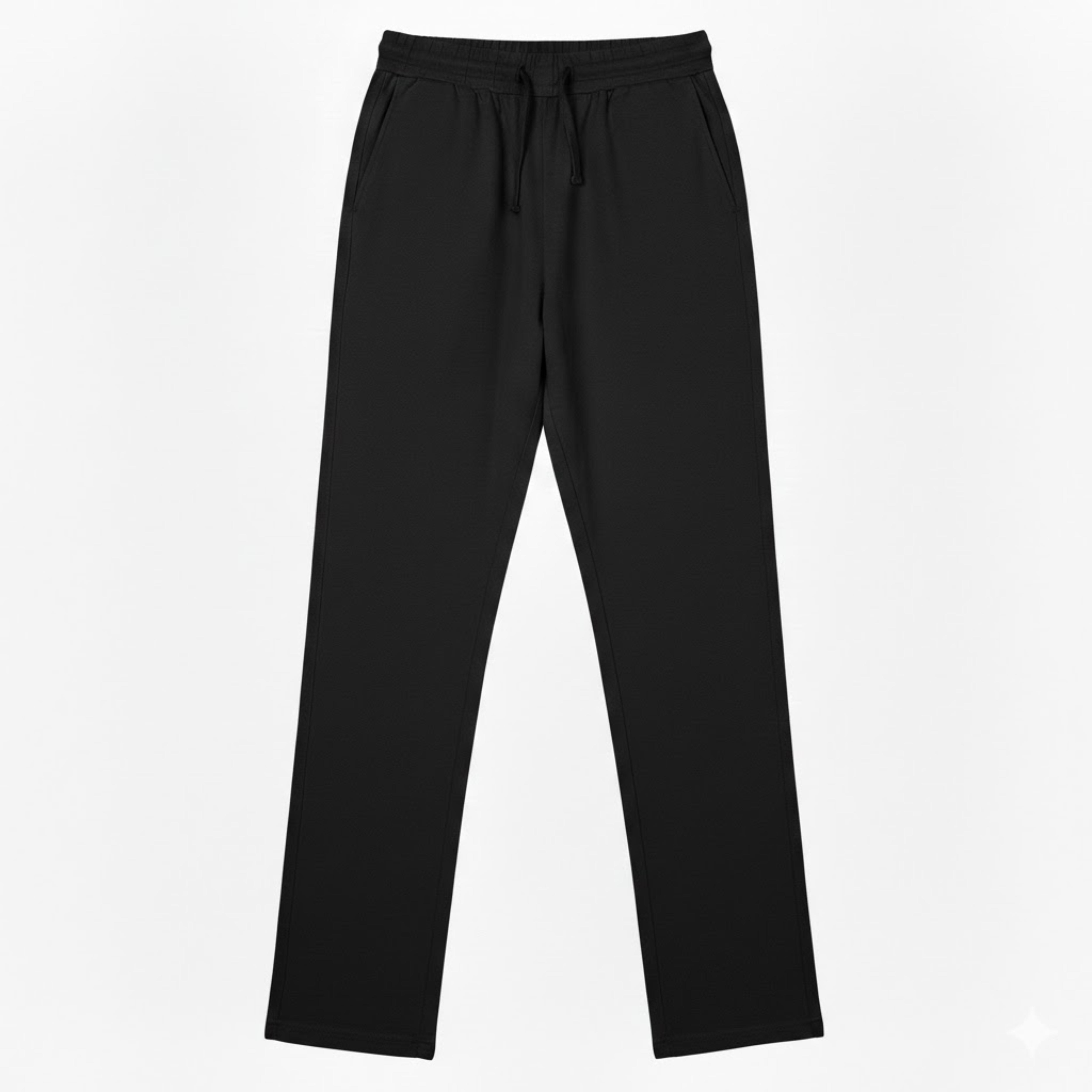 Men's Cotton Linen Straight Leg Pants Breathable Casual Full Length Trousers
