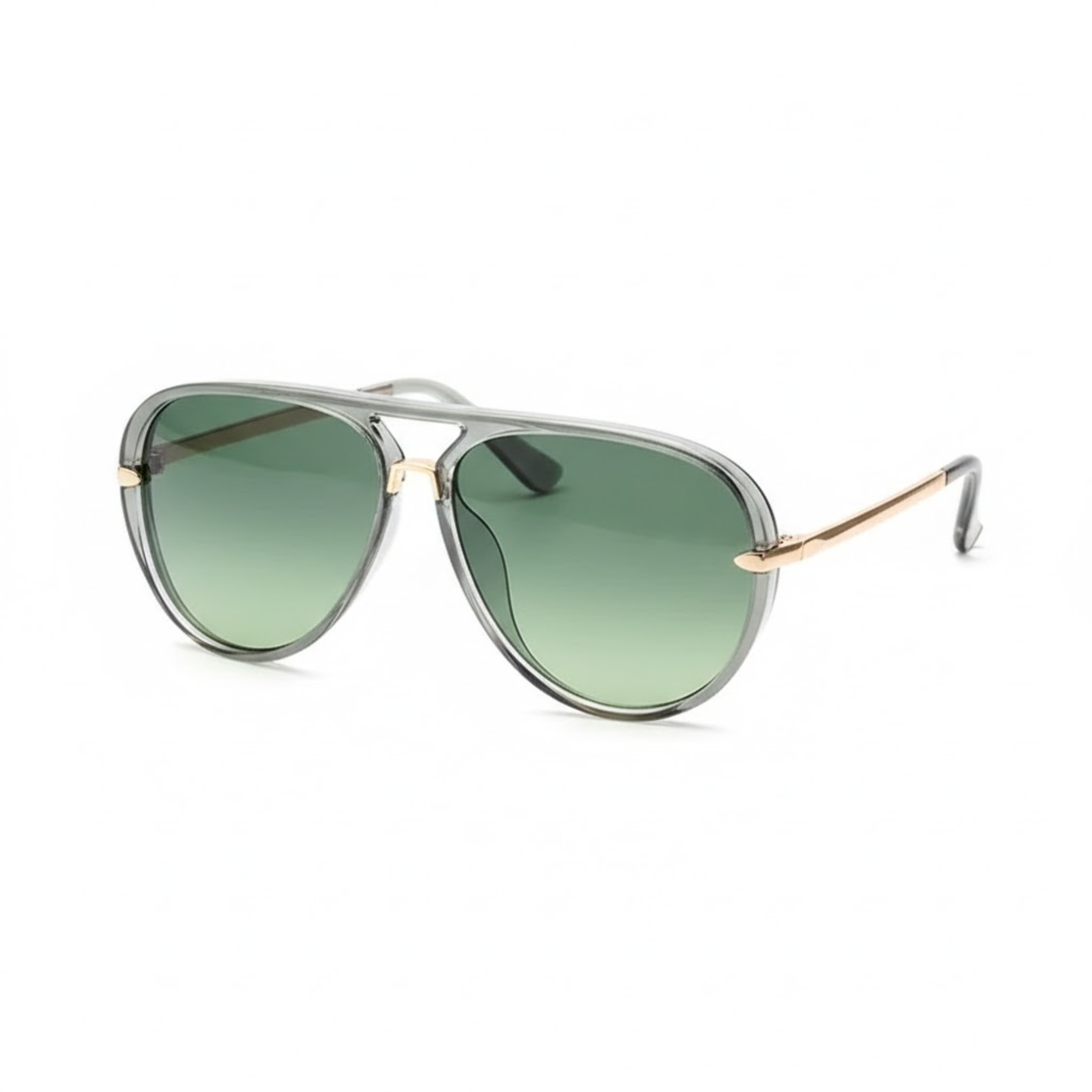 Unisex Pilot Sunglasses UV400 Protection Double Bridge Fashion Aviator Shades