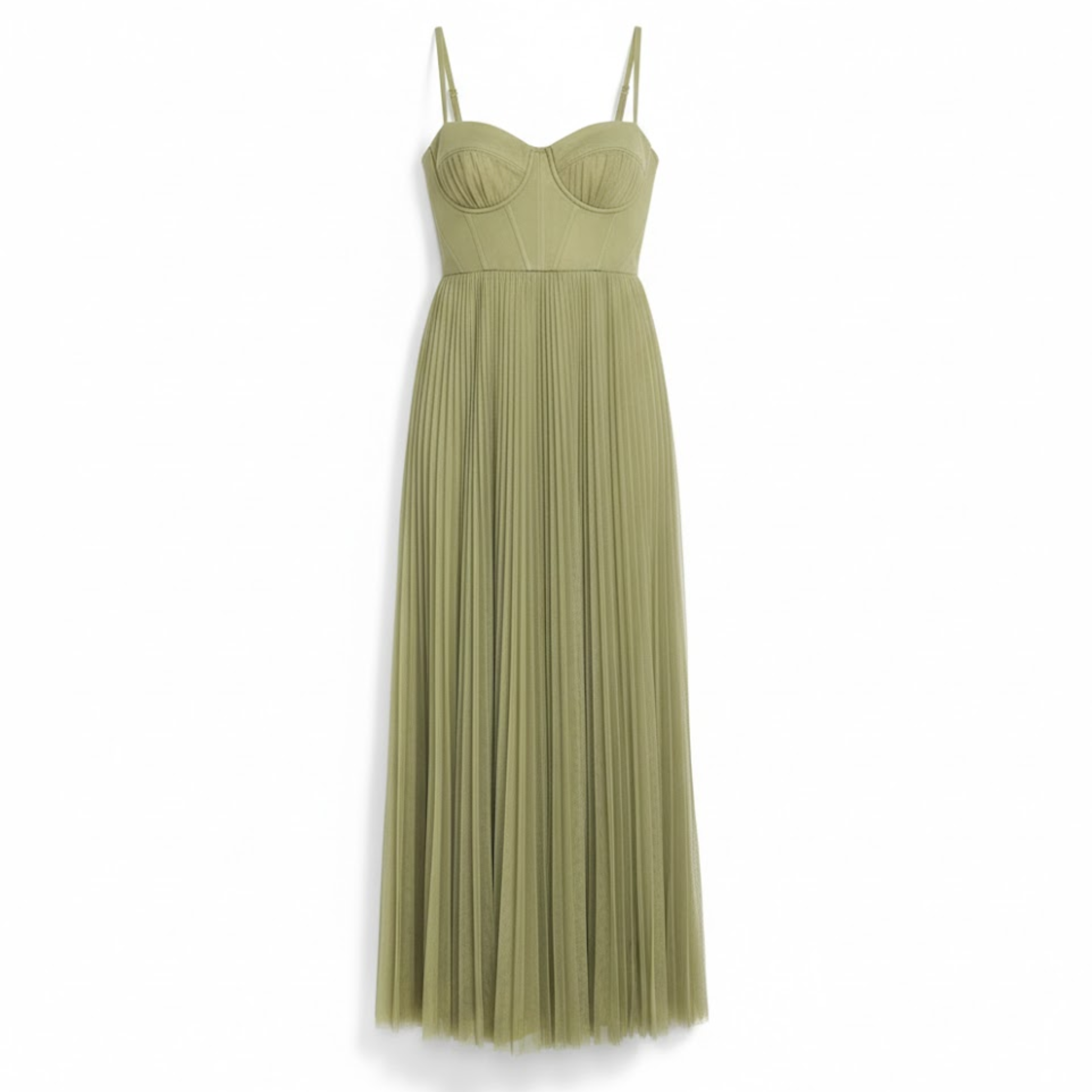 Pleated Maxi Dress Strapless Backless A-Line Long Dress Sleeveless Square Neck Gown