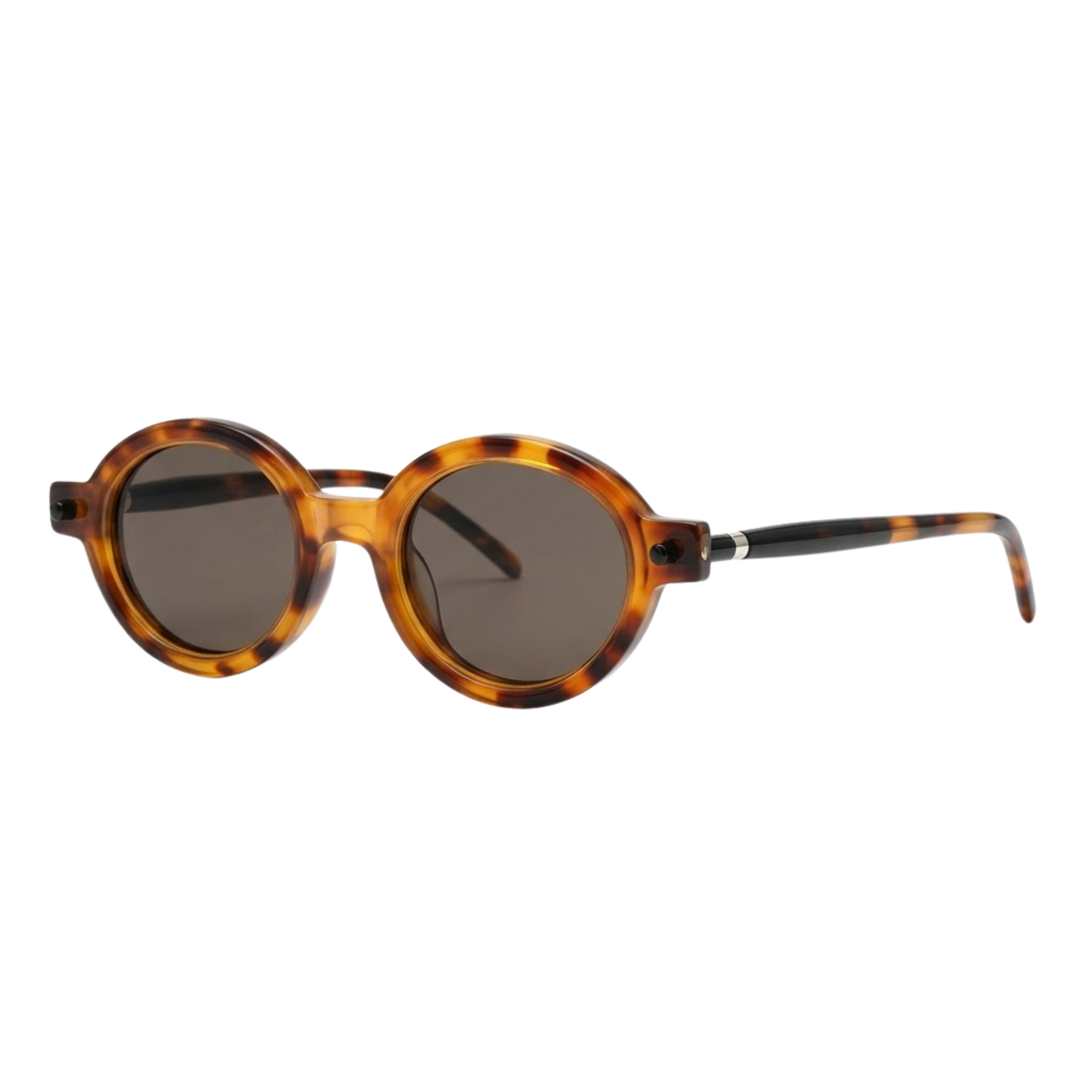 Unisex Retro Oval Sunglasses UV400 Protection Vintage Round Polycarbonate Eyewear