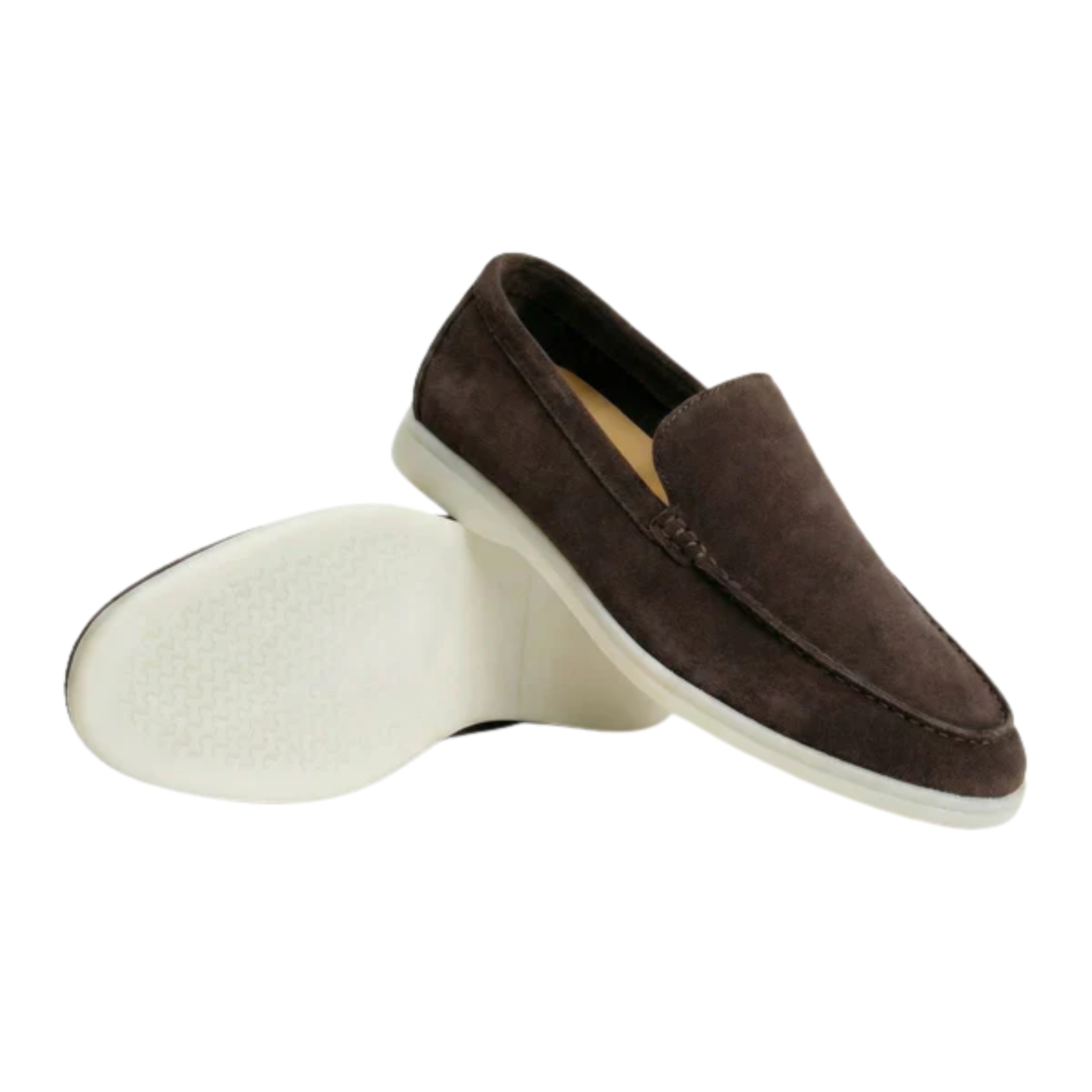 Men's suede loafers — flexible lightweight sole — office and daily wear