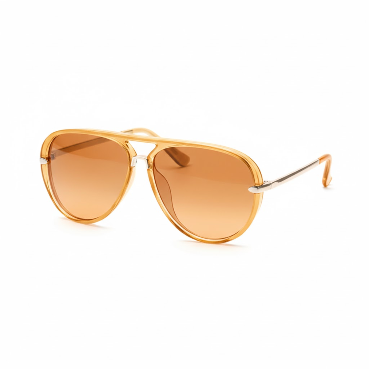 Unisex Pilot Sunglasses UV400 Protection Double Bridge Fashion Aviator Shades
