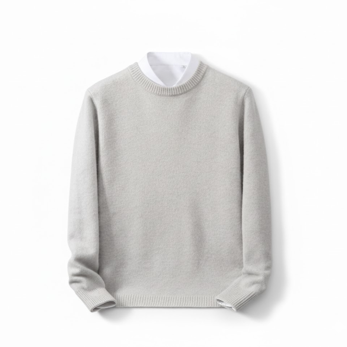 Cashmere Sweater O-neck Pullovers Men's Loose Oversized Knitted Bottom Shirt