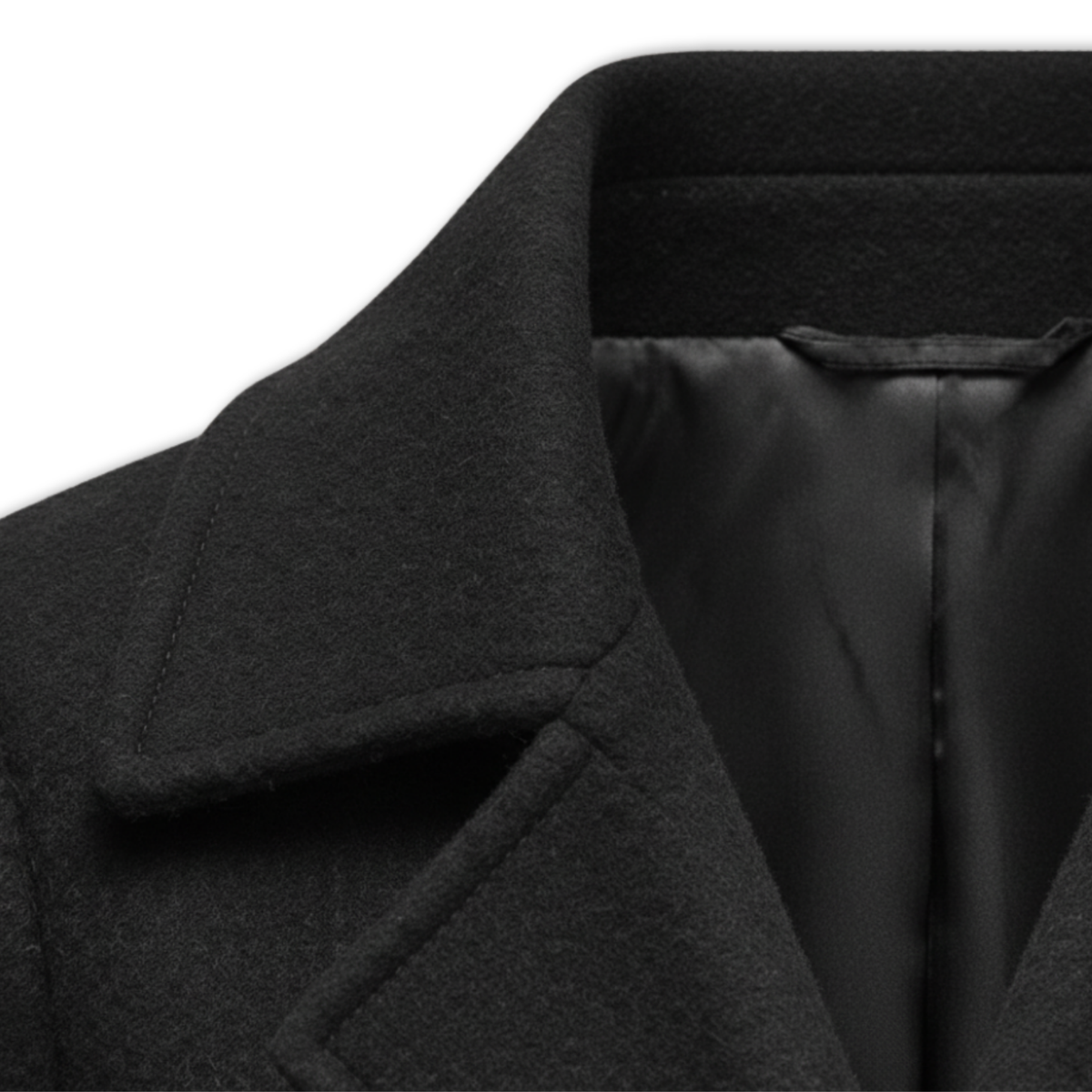 Women's Long Double Breasted Woolen Coat