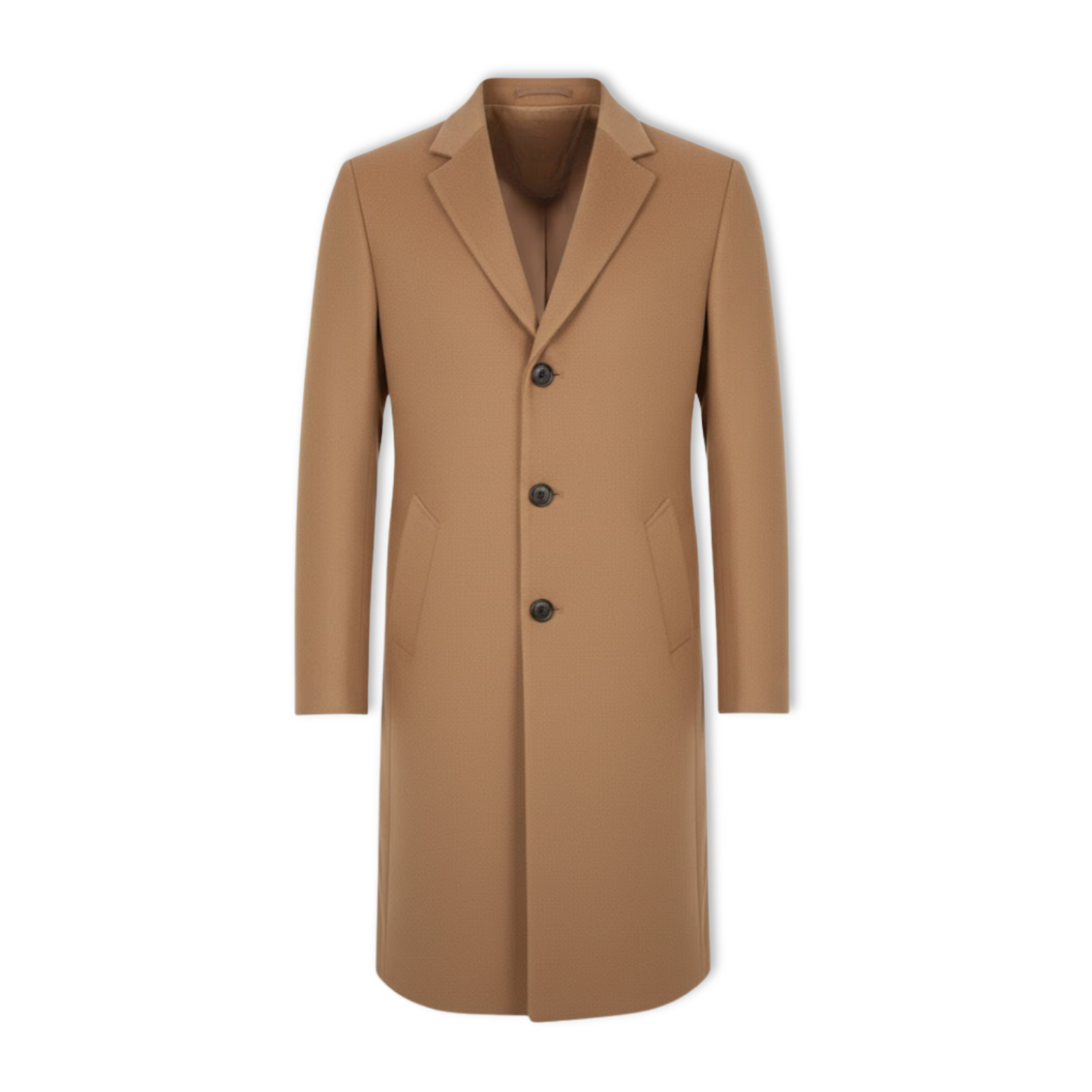Trench Coats Luxury Male Mid-Long Warm Wool Jackets Casual