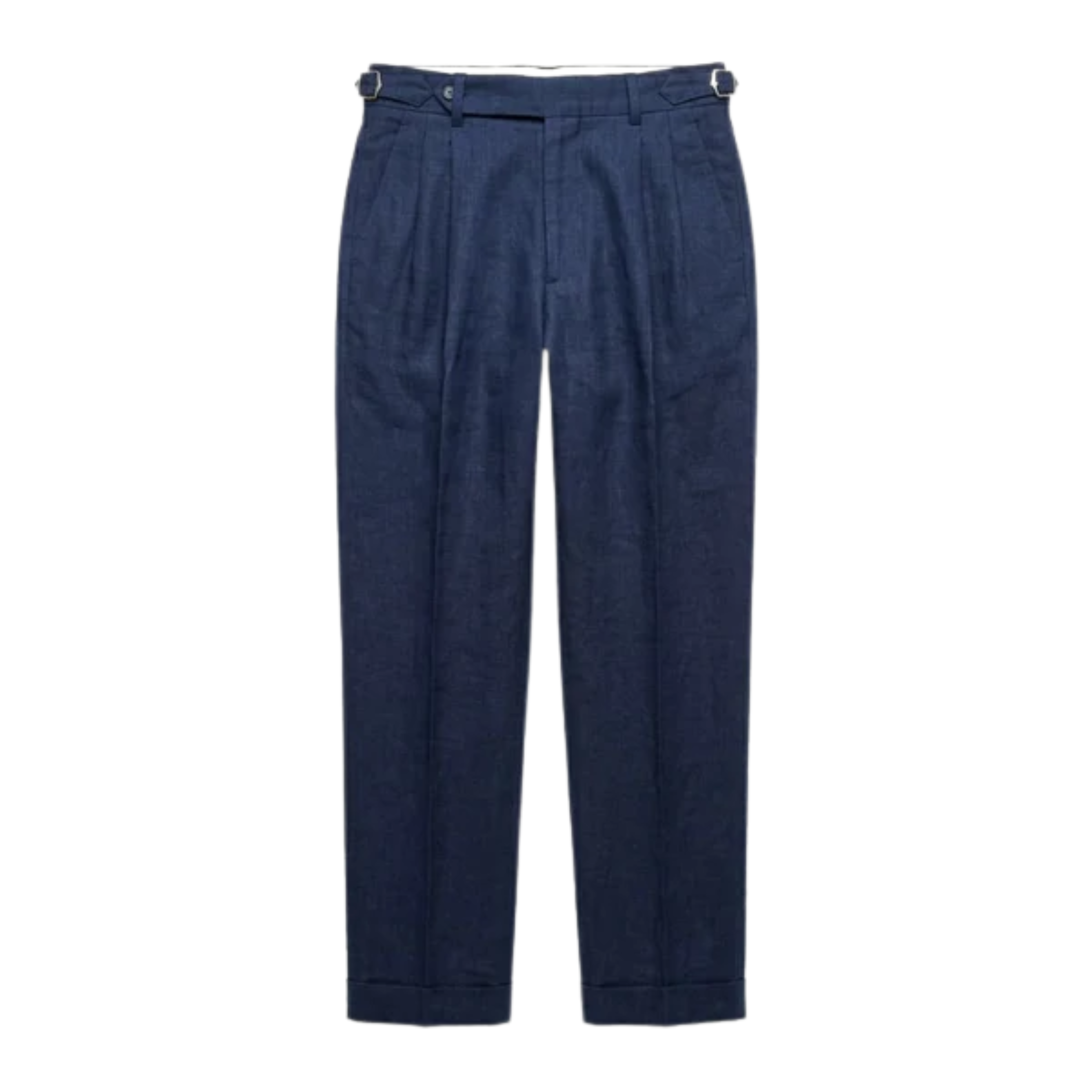 Men's tailored trousers — 100% linen — double pleated — formal events