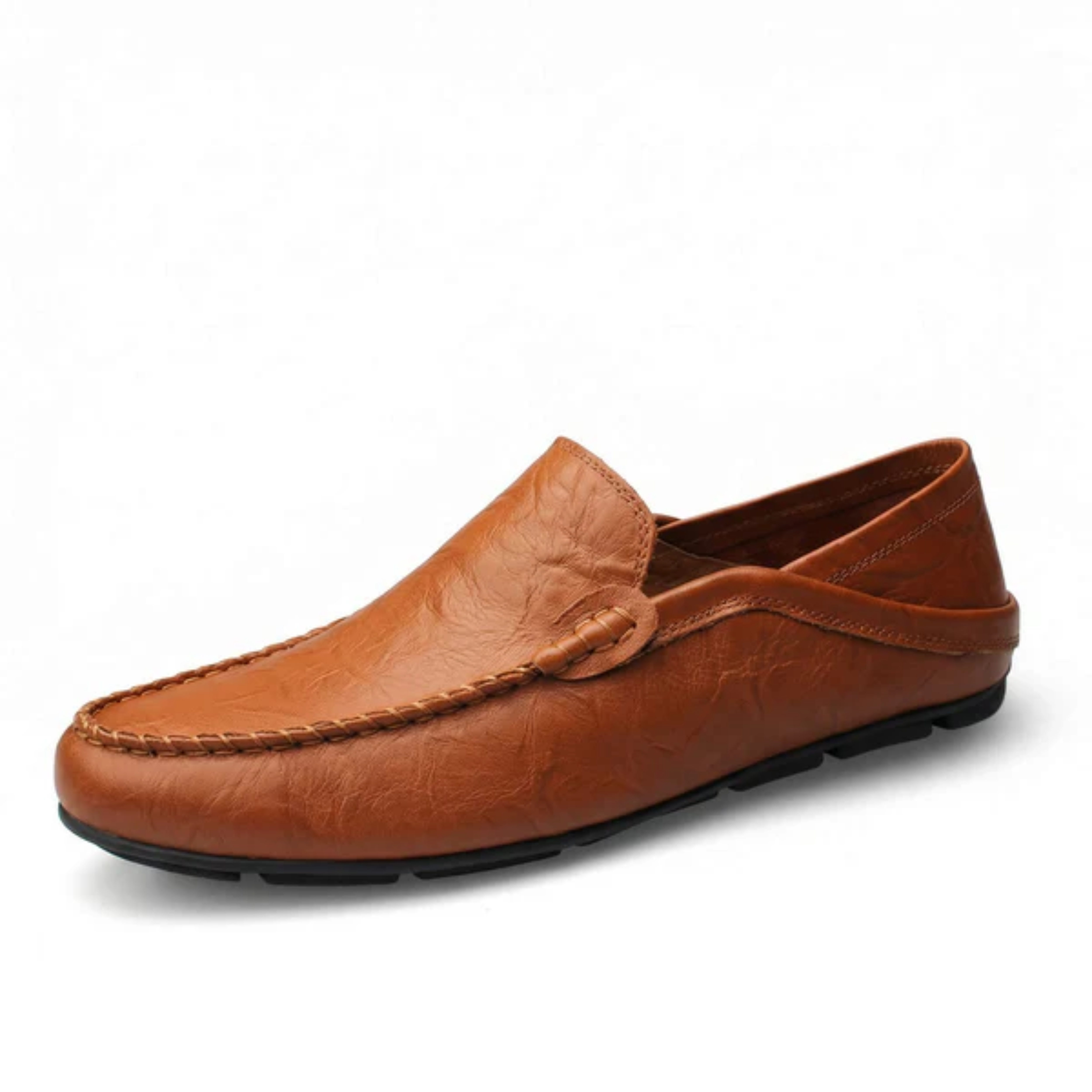 Men's leather loafers — fold-down heel — travel and casual wear