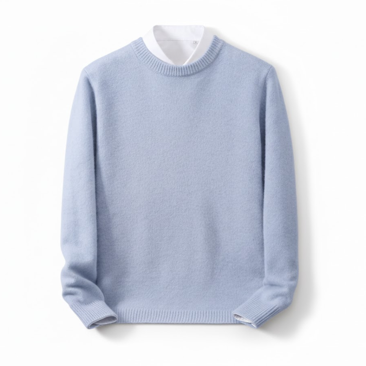 Cashmere Sweater O-neck Pullovers Men's Loose Oversized Knitted Bottom Shirt