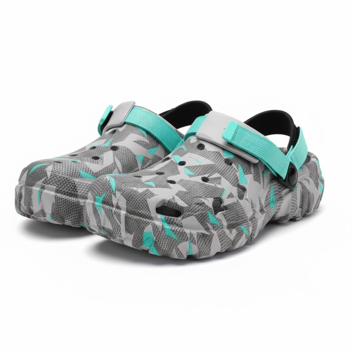 Men's Camouflage EVA Clogs Lightweight Non-Slip Garden Shoes Outdoor Beach Sandals