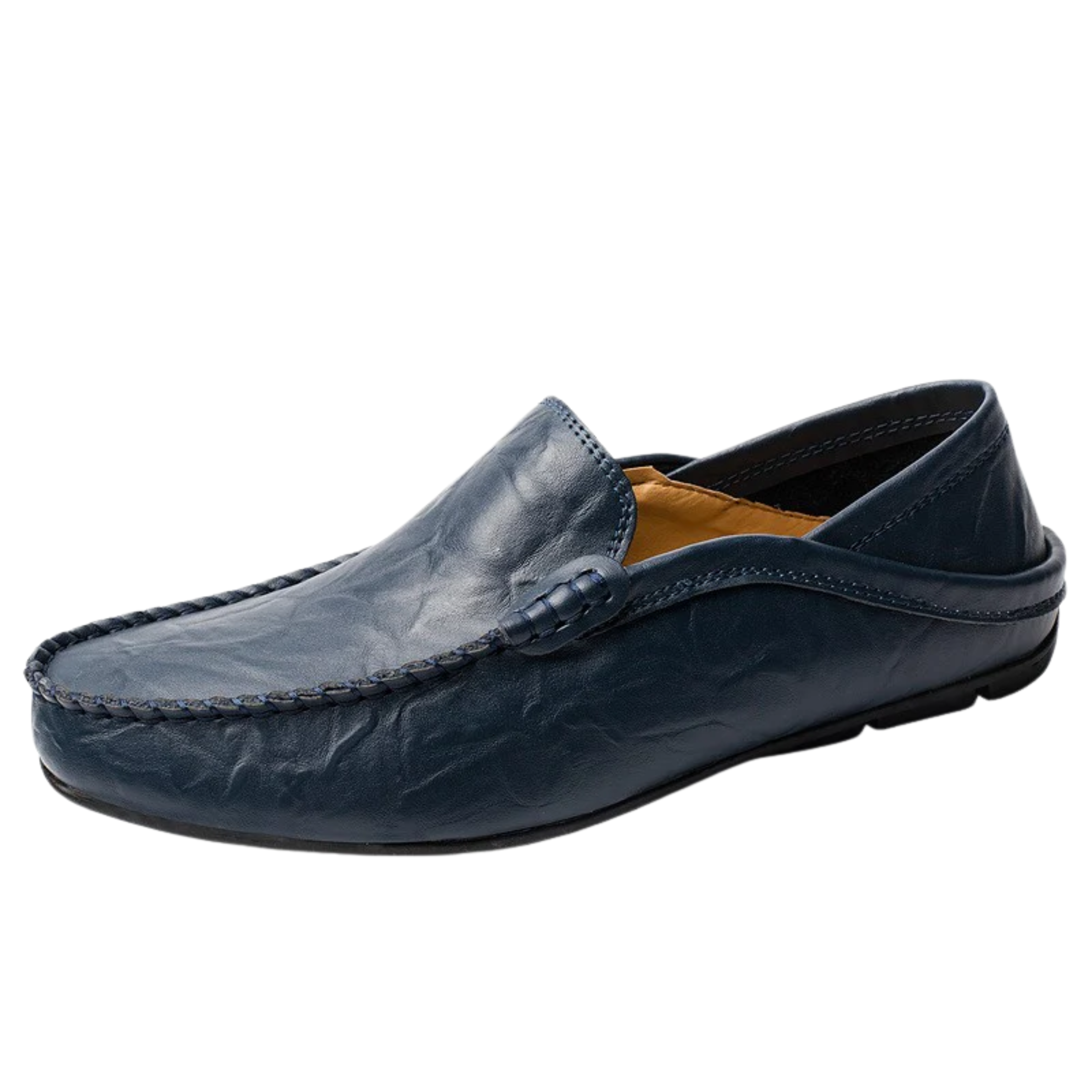 Men's leather loafers — fold-down heel — travel and casual wear