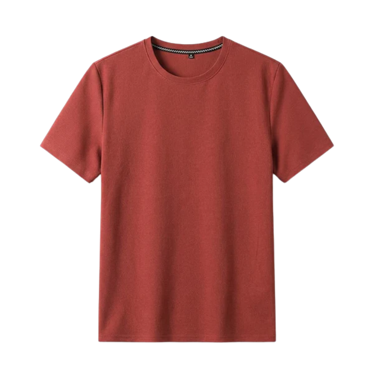 Men's waffle knit t-shirt — relaxed tailored fit — everyday casual