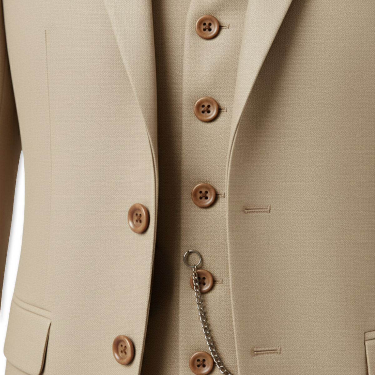 Classic Wedding Tuxedos Solid 3 Pieces Suits Slim Fit Groomsmen