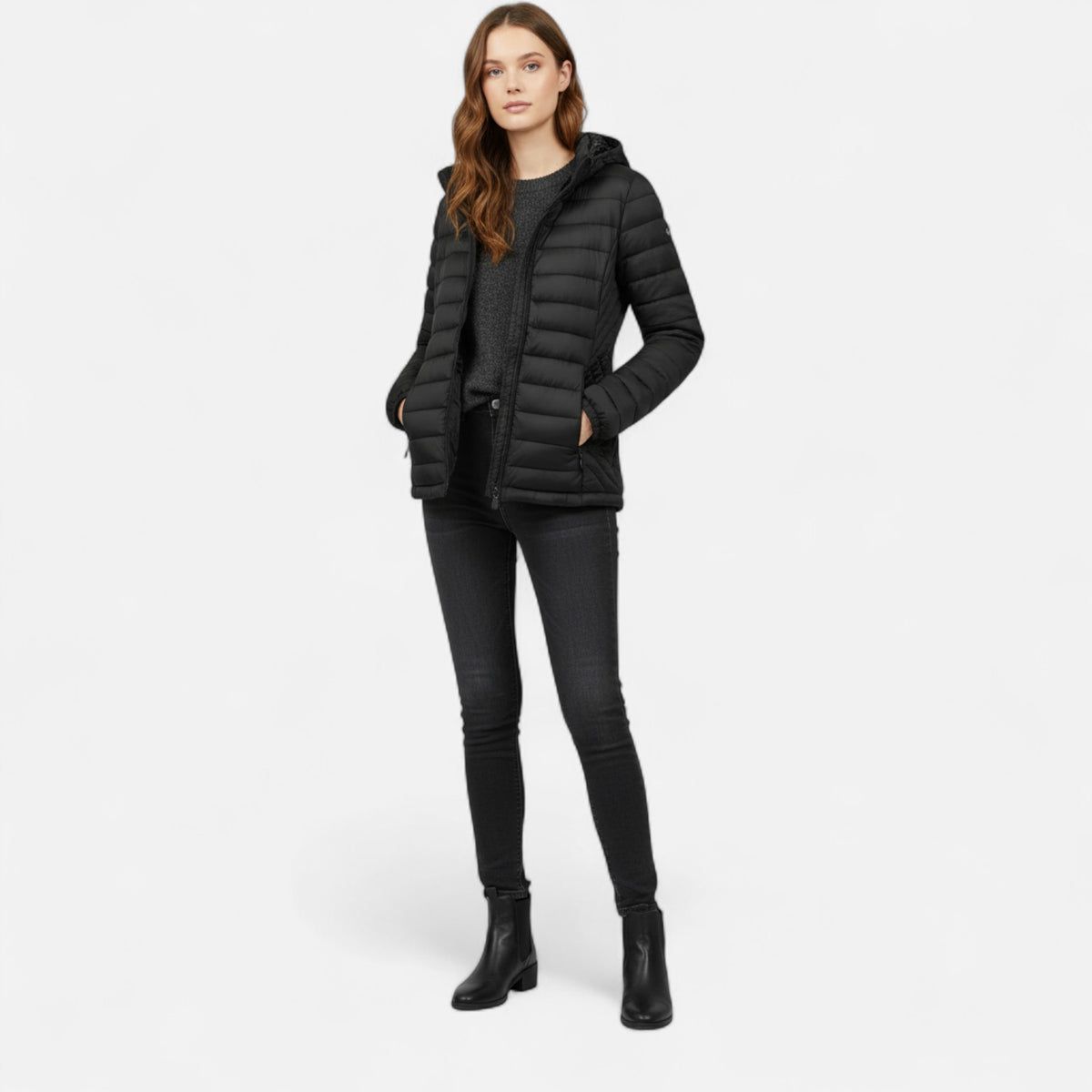 Veroux Mode | Women’s Lightweight Hooded Winter Jacket