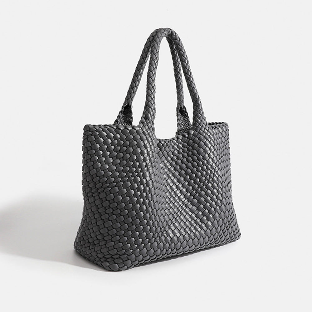 Women's woven tote bag large shoulder bag