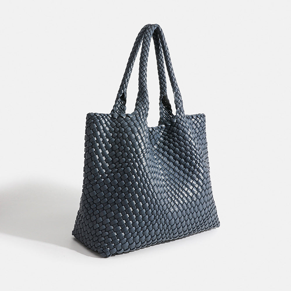 Women's woven tote bag large shoulder bag