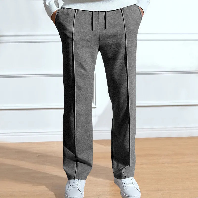 Men's elastic waist trousers slim fit