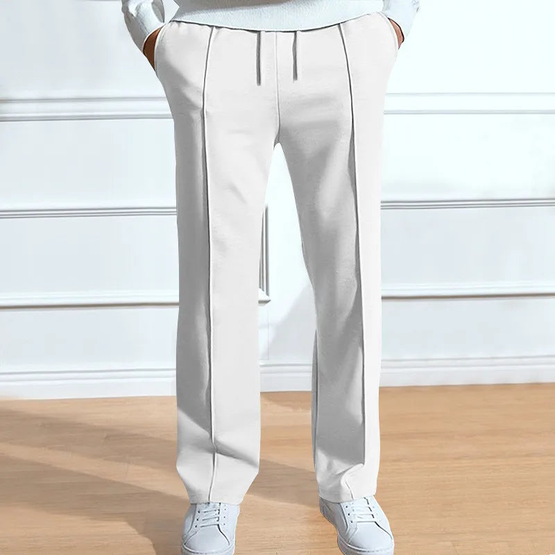 Men's elastic waist trousers slim fit