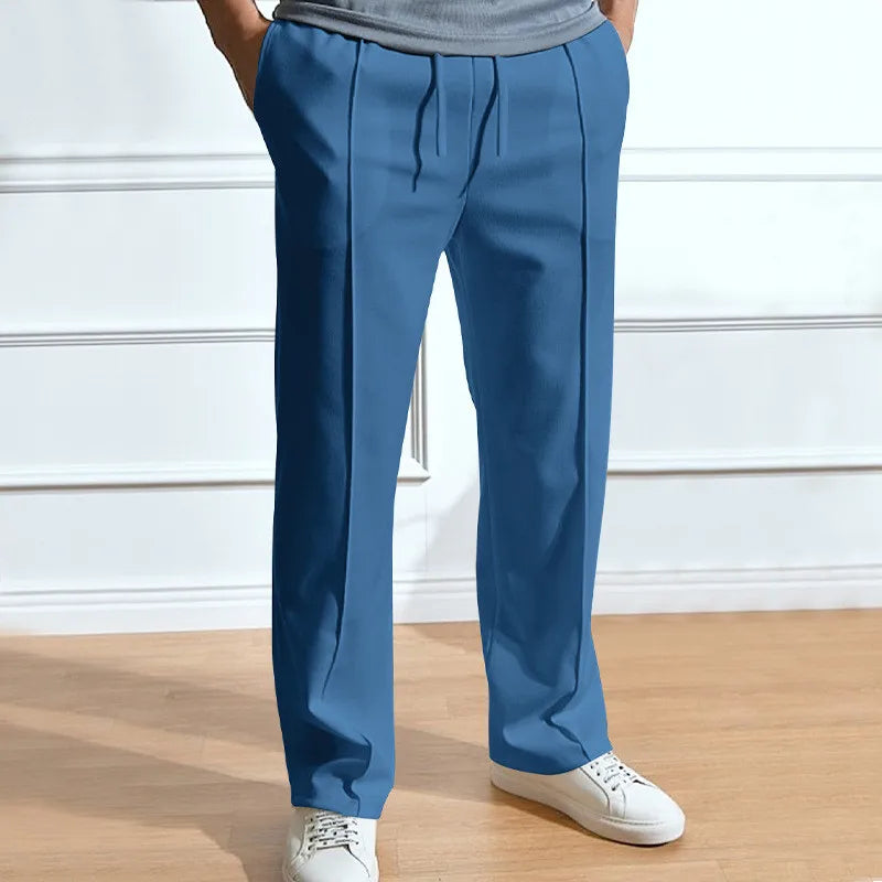 Men's elastic waist trousers slim fit