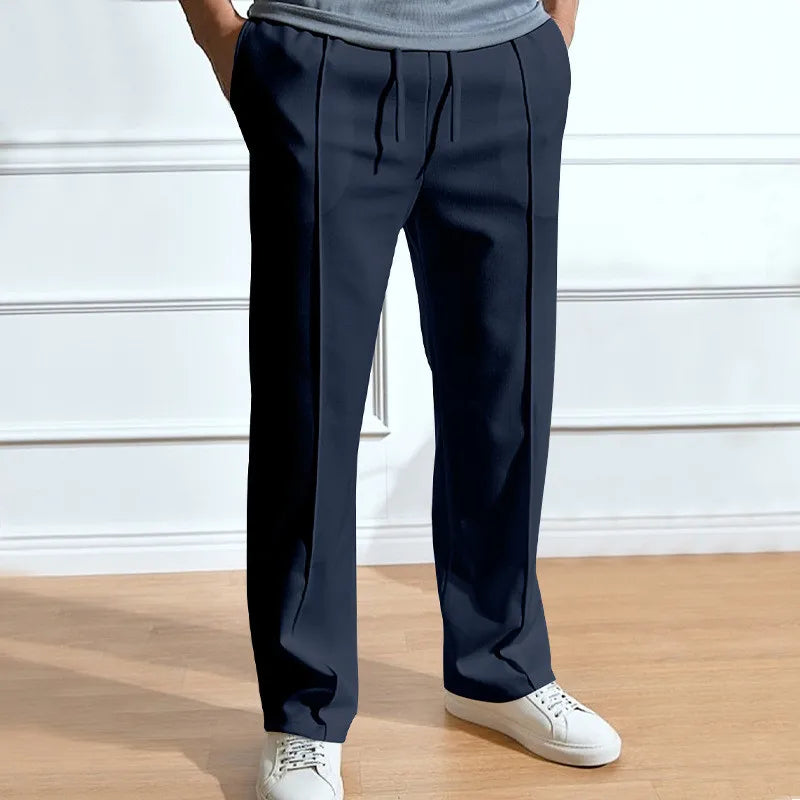 Men's elastic waist trousers slim fit